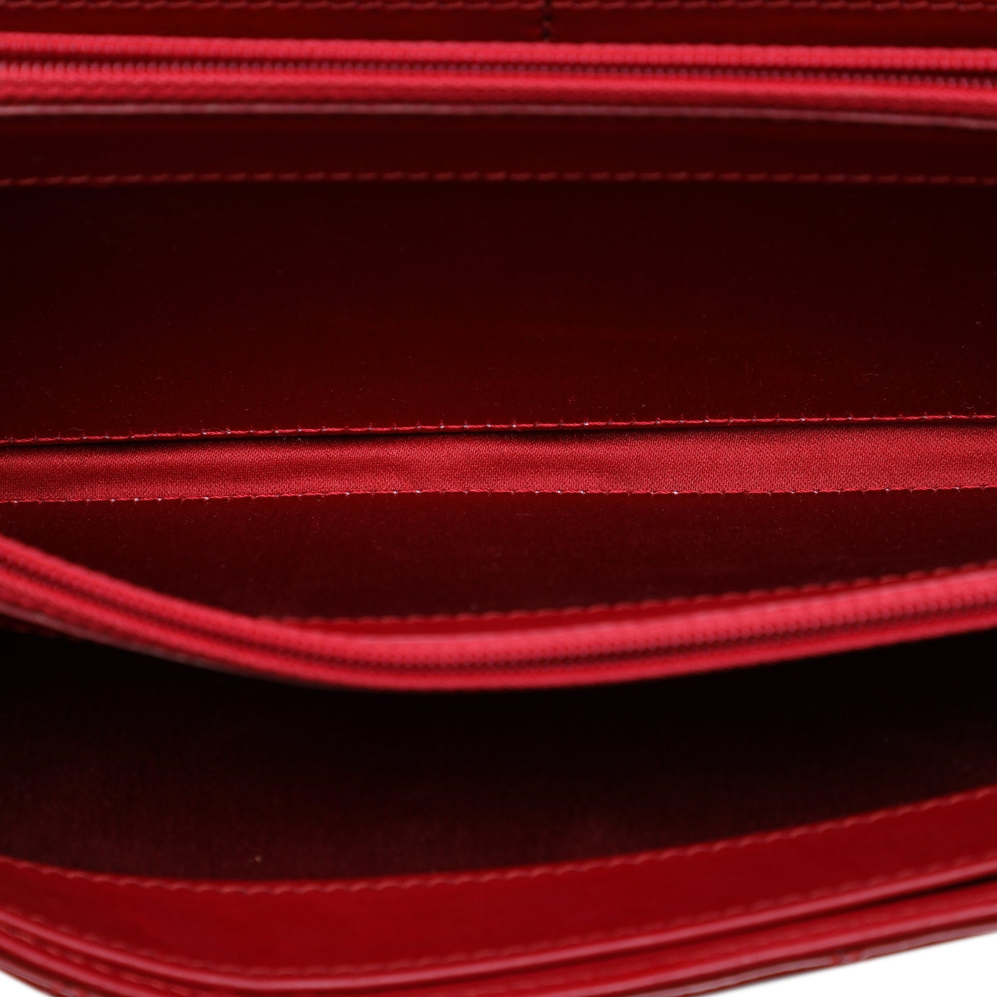 Chanel Quilted Patent Brilliant East West Flap Clutch with Chain