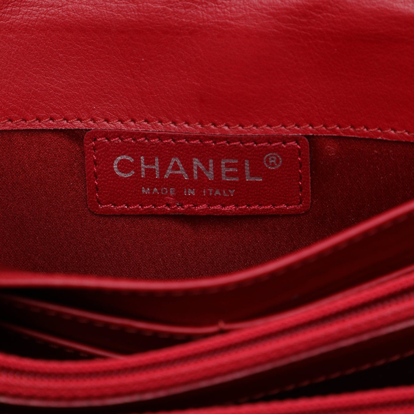 Chanel Quilted Patent Brilliant East West Flap Clutch with Chain
