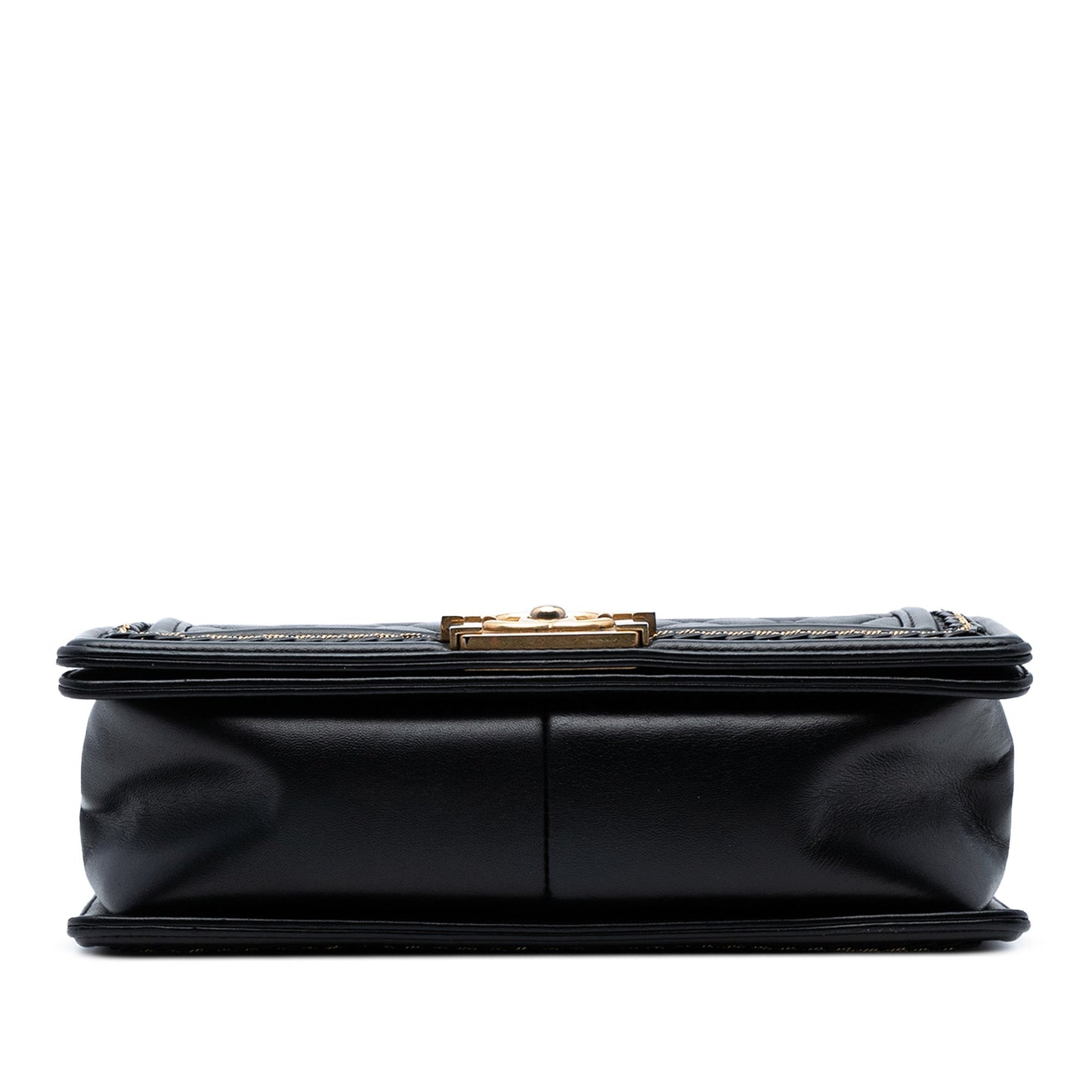 Chanel Old Medium Quilted Lambskin Chain Boy Flap