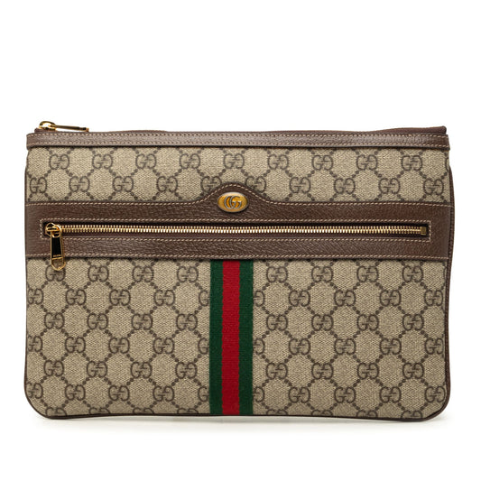 Gucci GG Supreme Web Ophidia Clutch