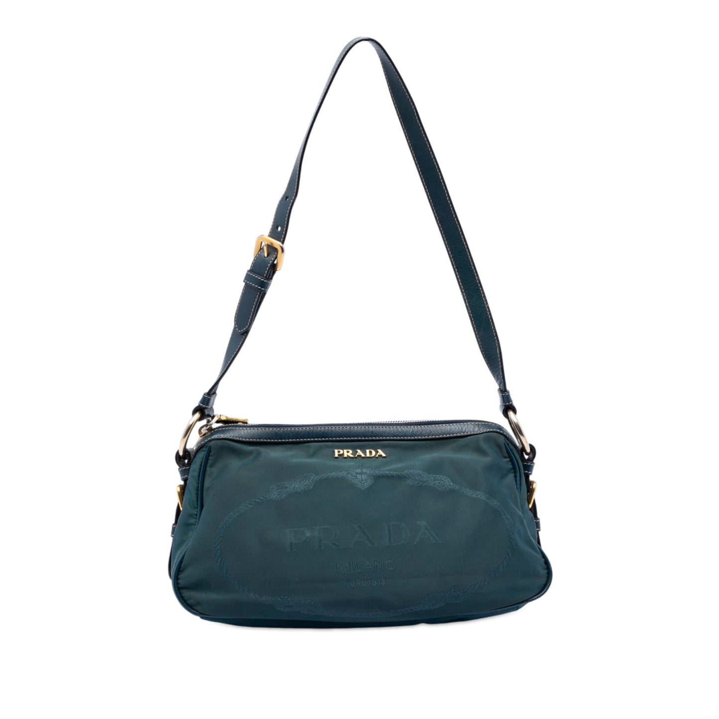 Prada Tessuto Canapa Logo Shoulder Bag