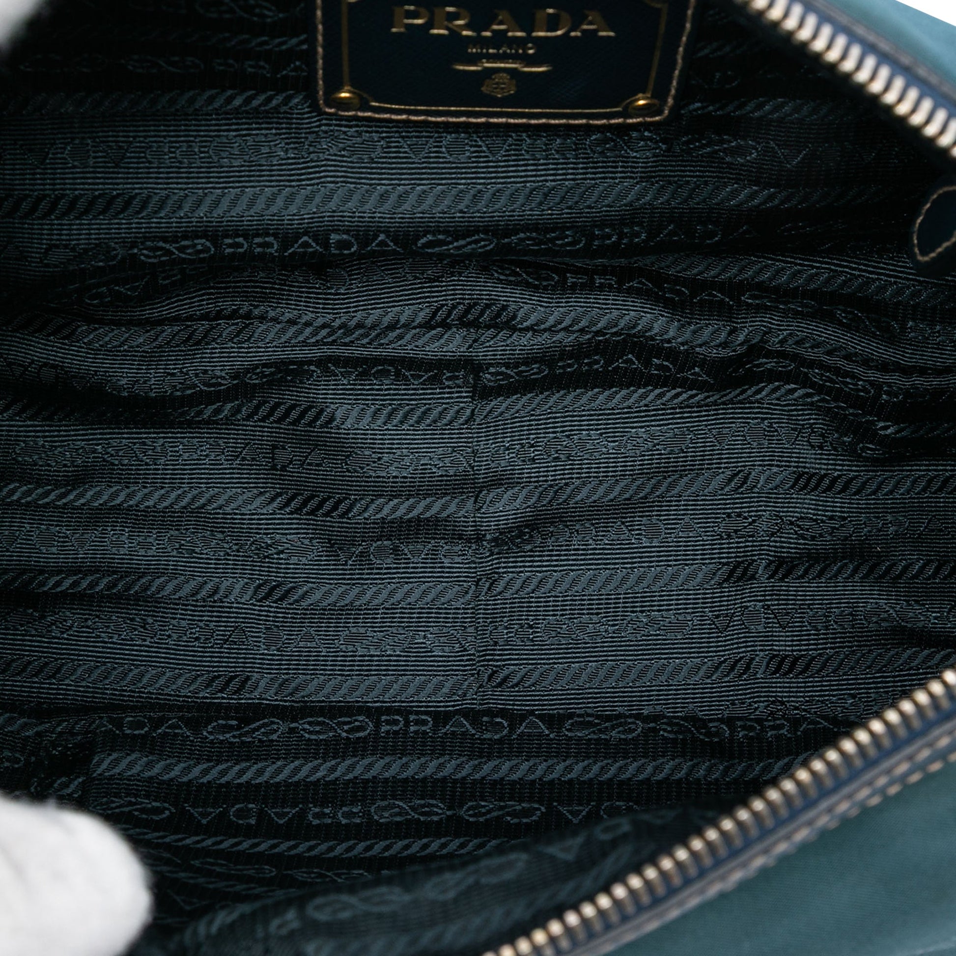 Prada Tessuto Canapa Logo Shoulder Bag