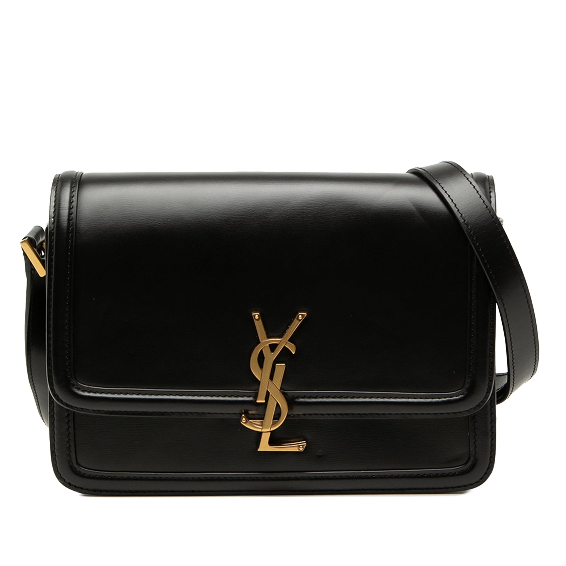 Saint Laurent Medium Calfskin Solferino Satchel In Box