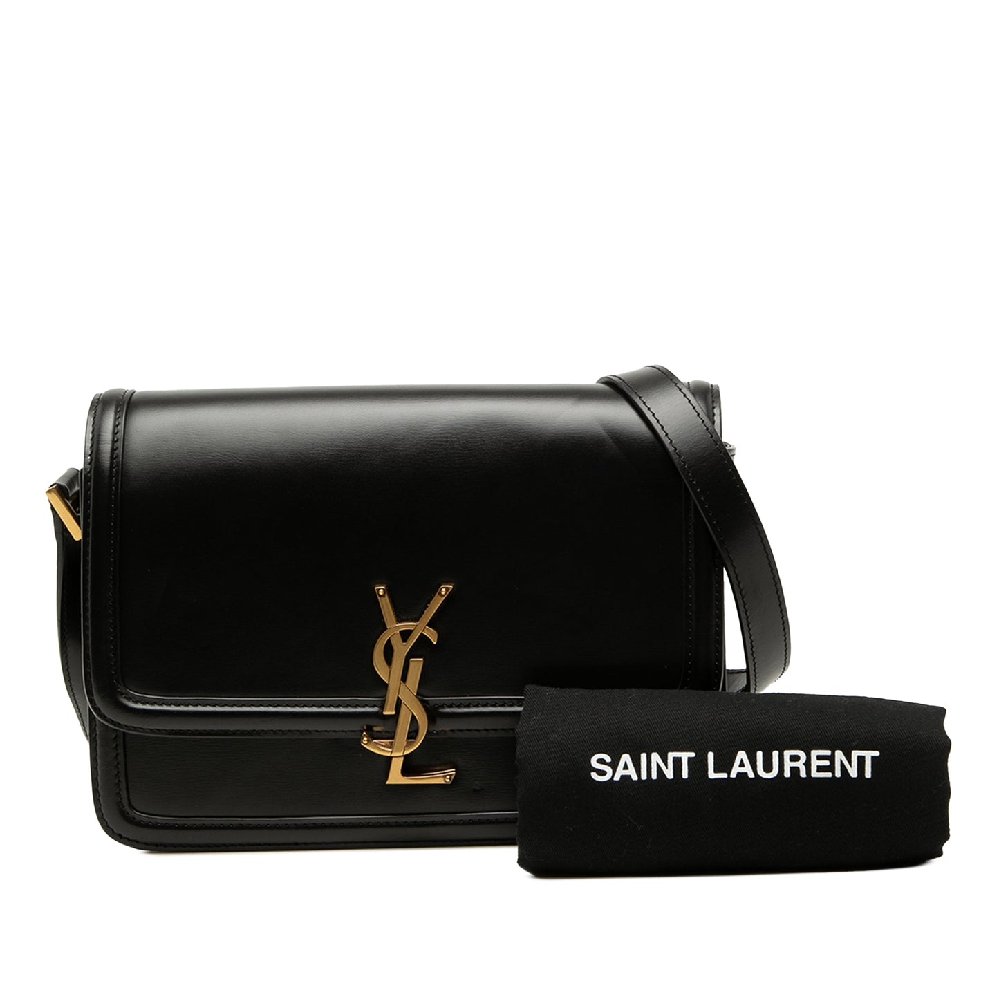 Saint Laurent Medium Calfskin Solferino Satchel In Box