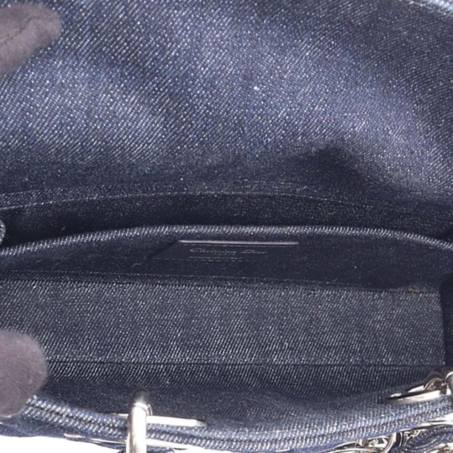 Dior Medium Denim Cannage Eyelet Lady D Joy