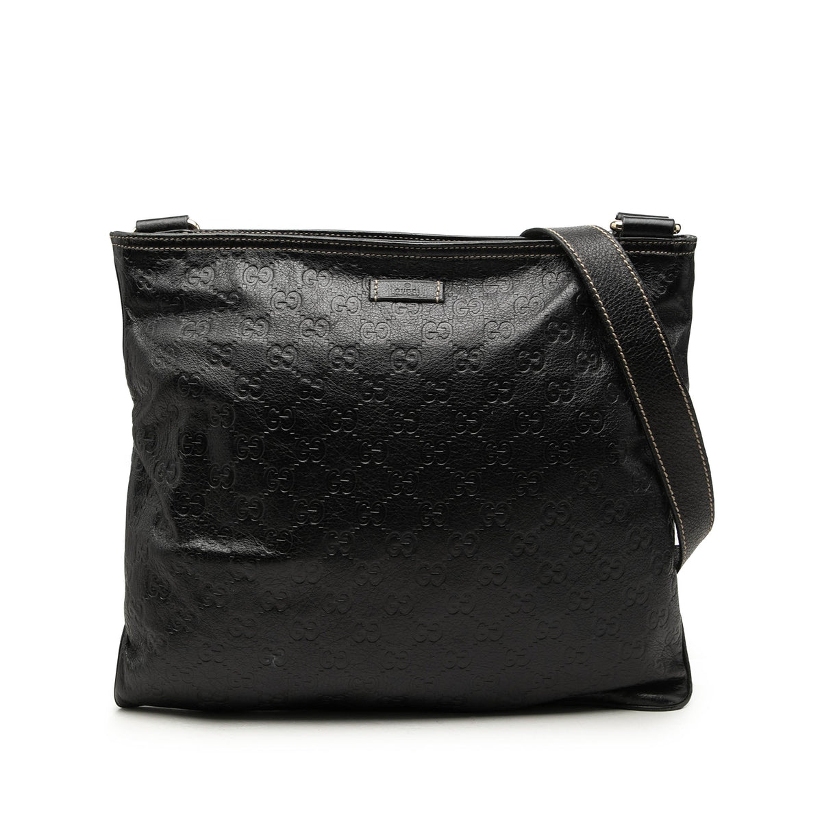 Gucci Guccissima Crossbody — Black