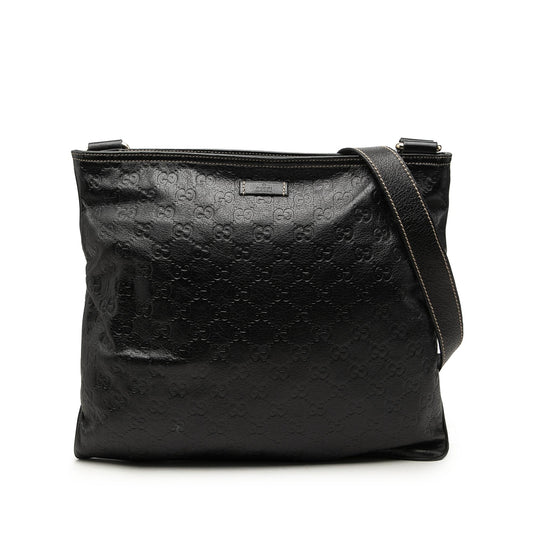 Gucci Guccissima Crossbody — Black