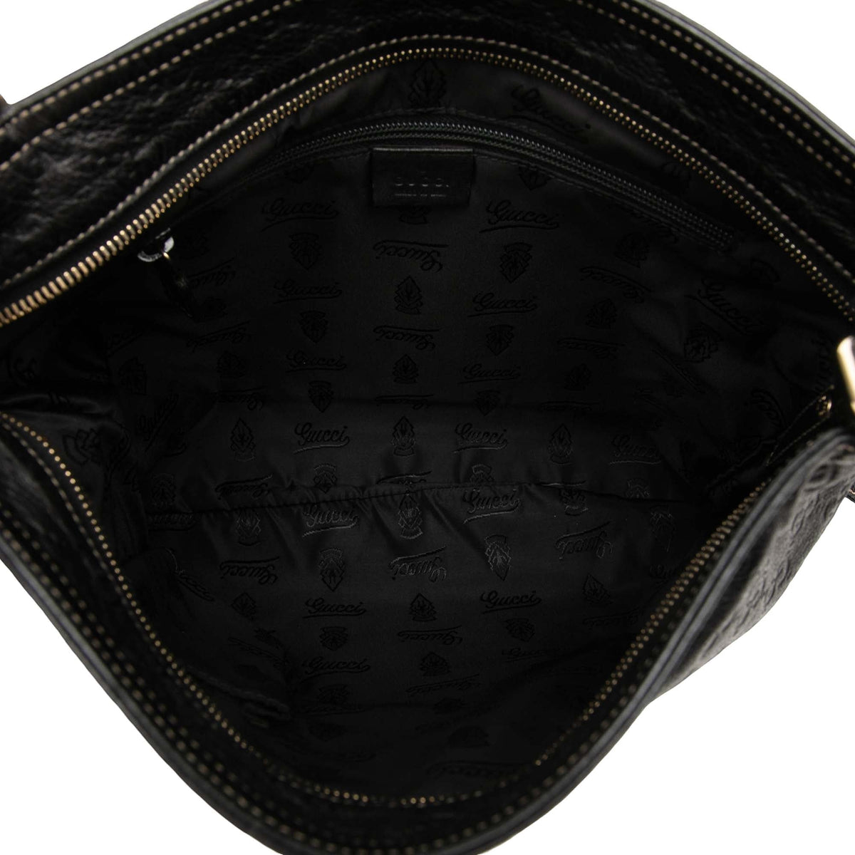 Gucci Guccissima Crossbody — Black