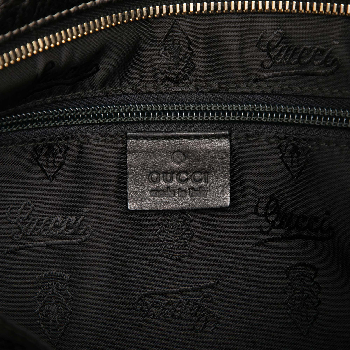 Gucci Guccissima Crossbody — Black