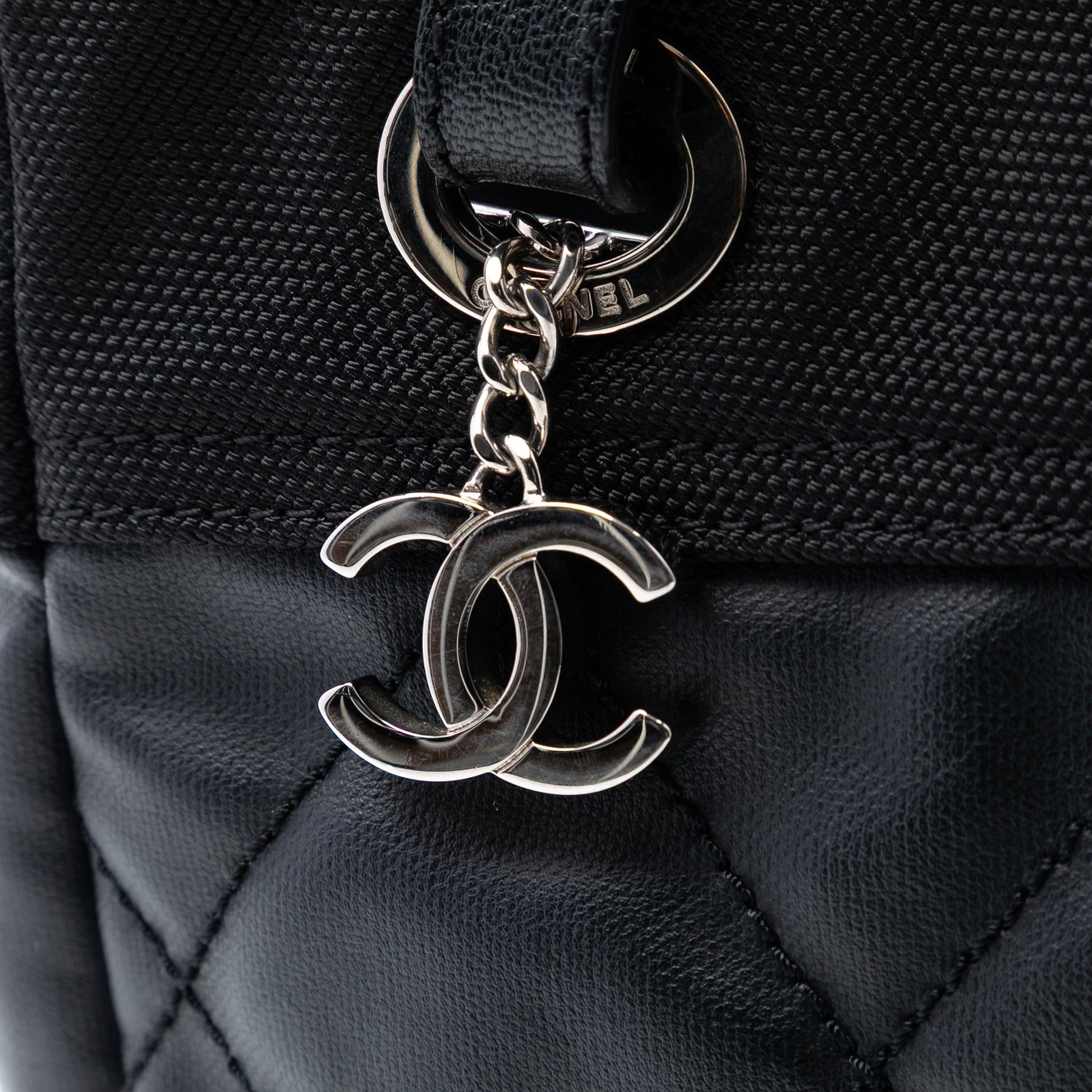 Chanel Small Quilted Coated Canvas Paris Biarritz Tote