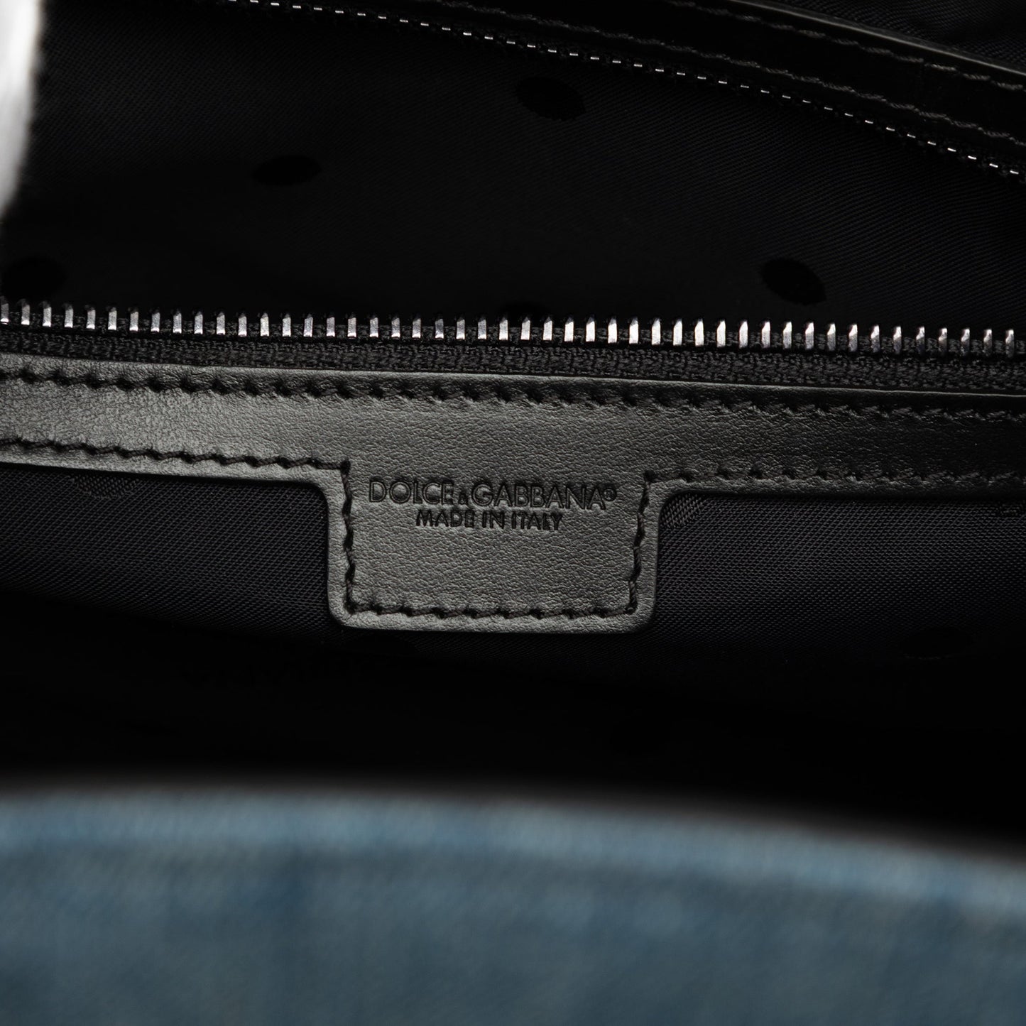 Dolce & Gabbana Denim Patchwork Logo Shopper Tote