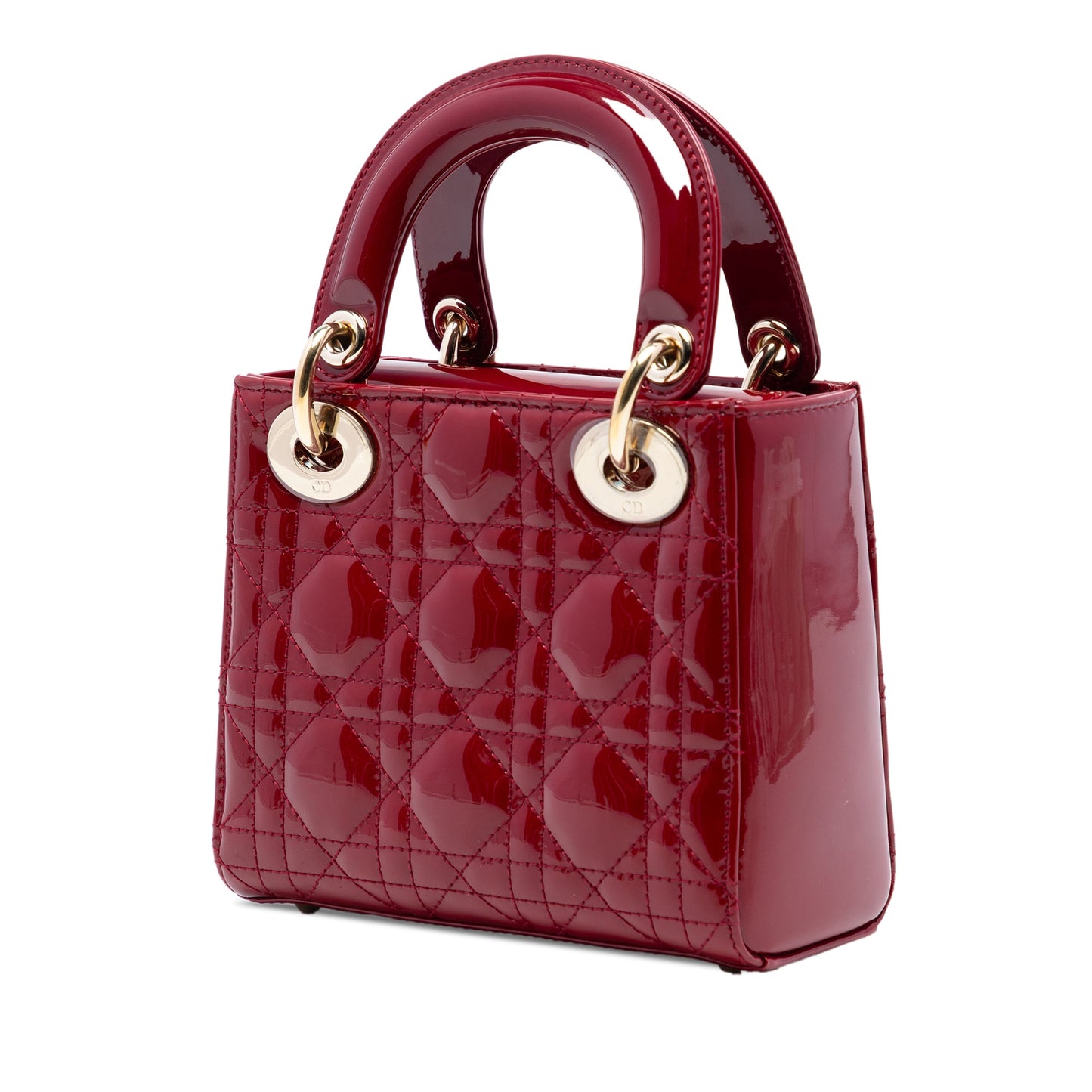 Dior Mini Patent Cannage Lady Dior