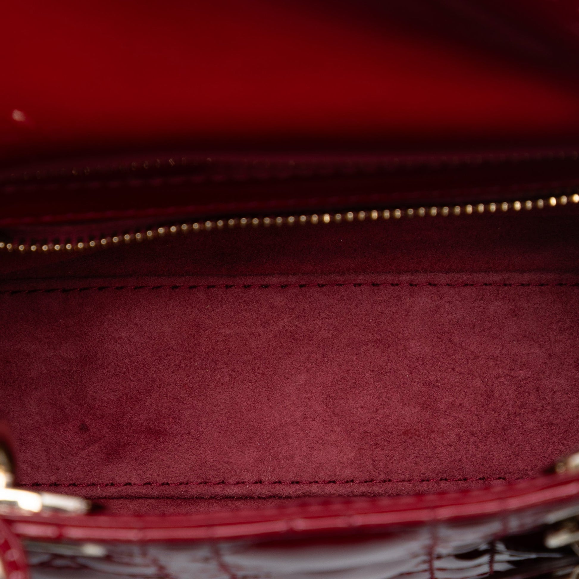 Dior Mini Patent Cannage Lady Dior