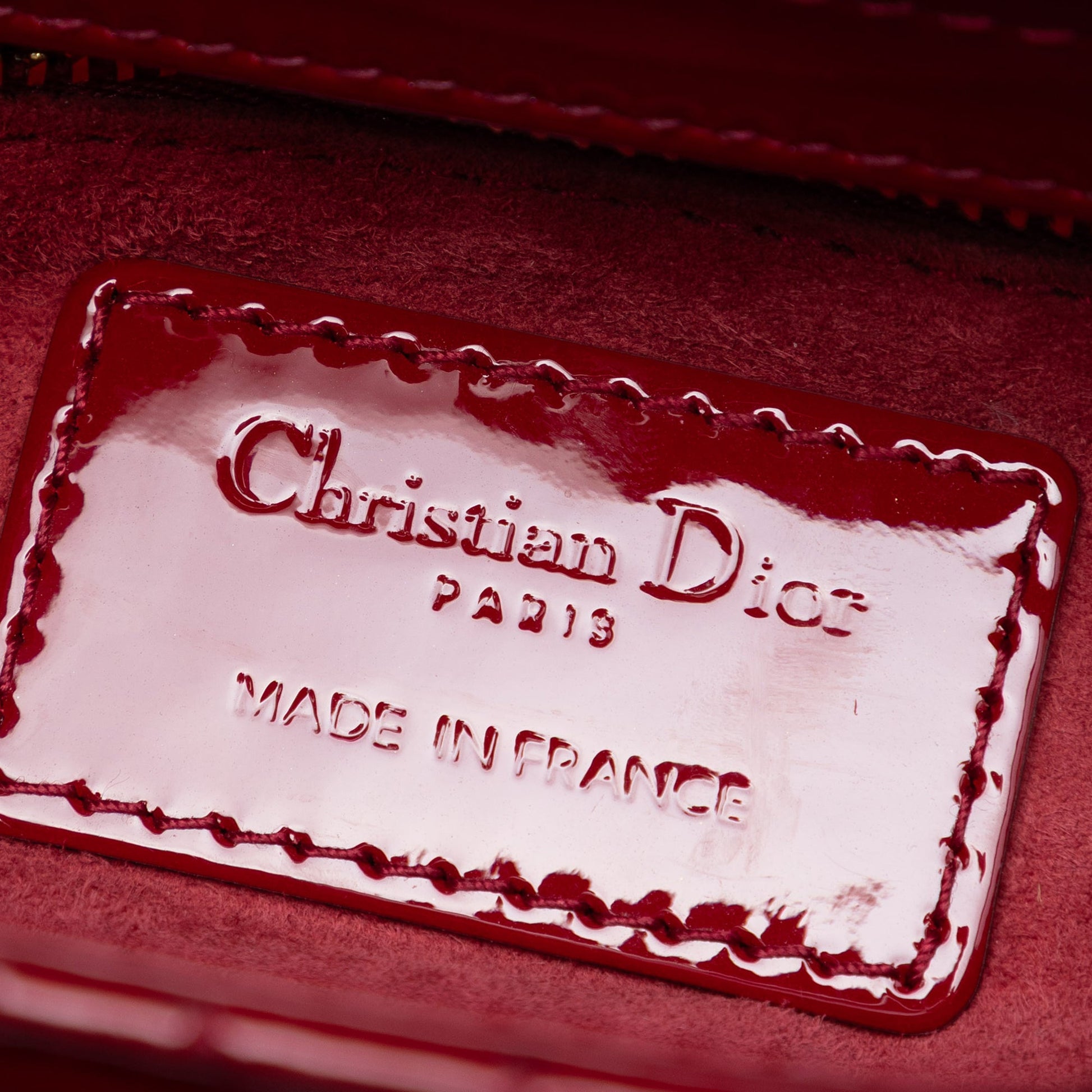Dior Mini Patent Cannage Lady Dior