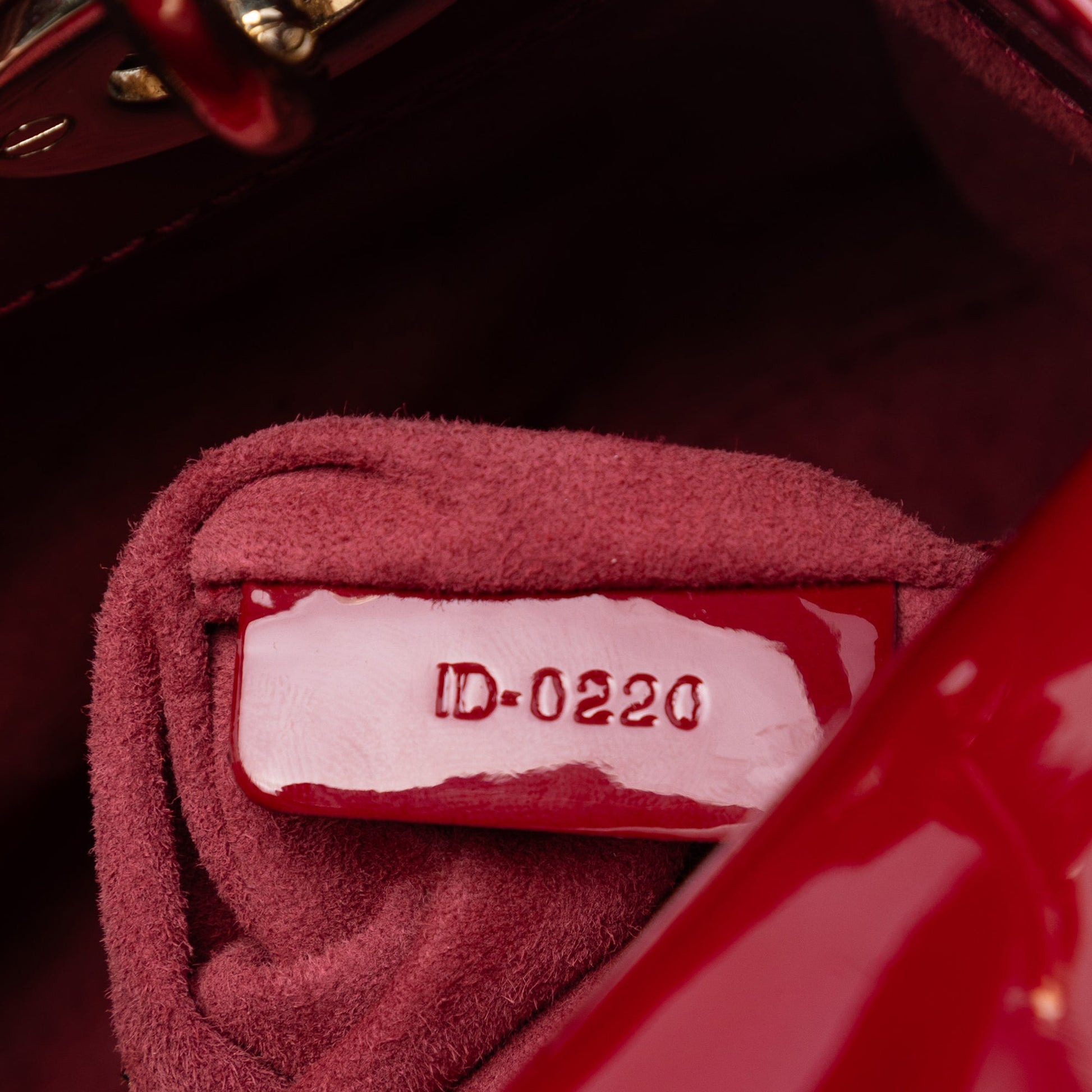 Dior Mini Patent Cannage Lady Dior