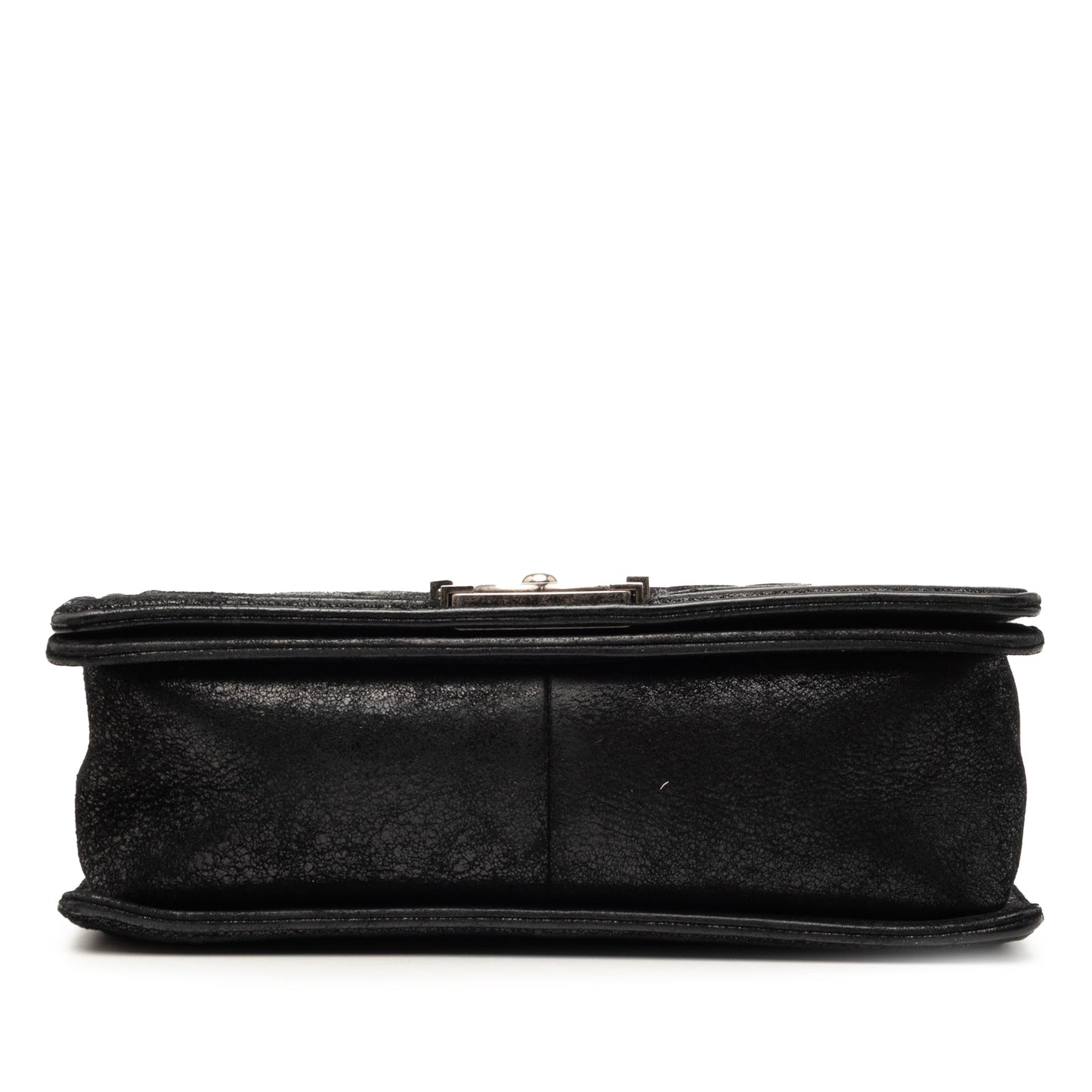 Chanel Old Medium Quilted Suede Chesterfield Boy Flap