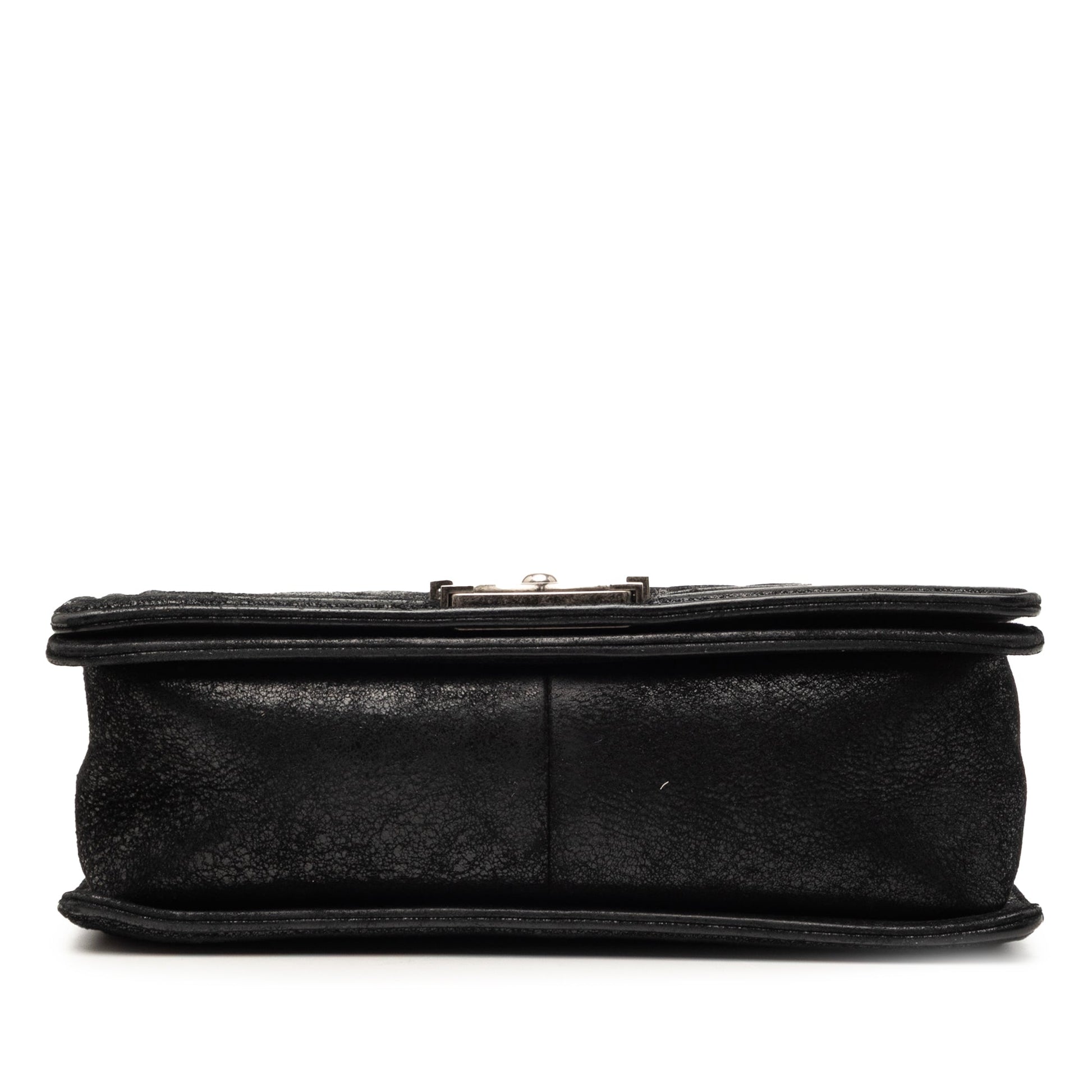 Chanel Old Medium Quilted Suede Chesterfield Boy Flap