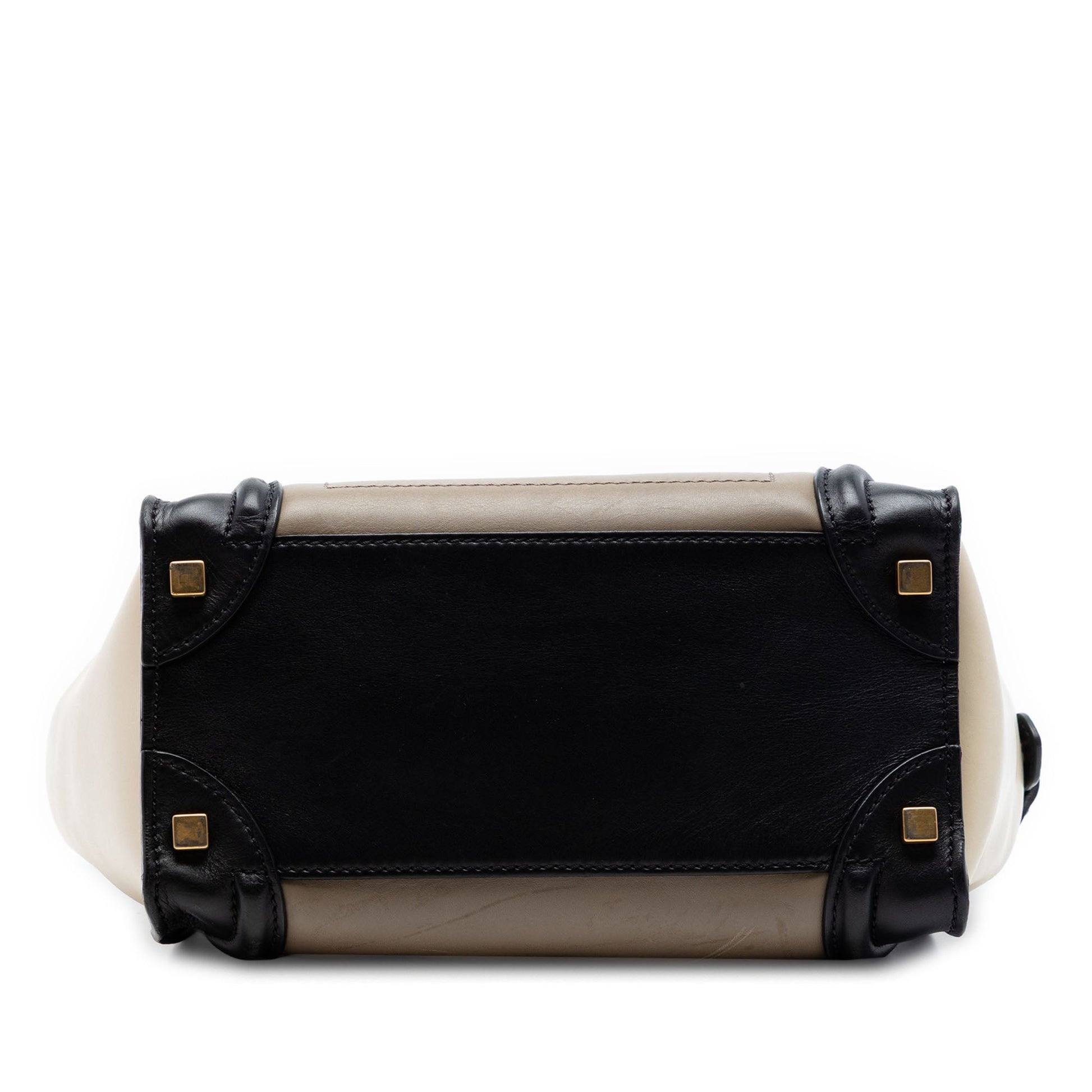 Celine Micro Tricolor Leather Luggage Tote
