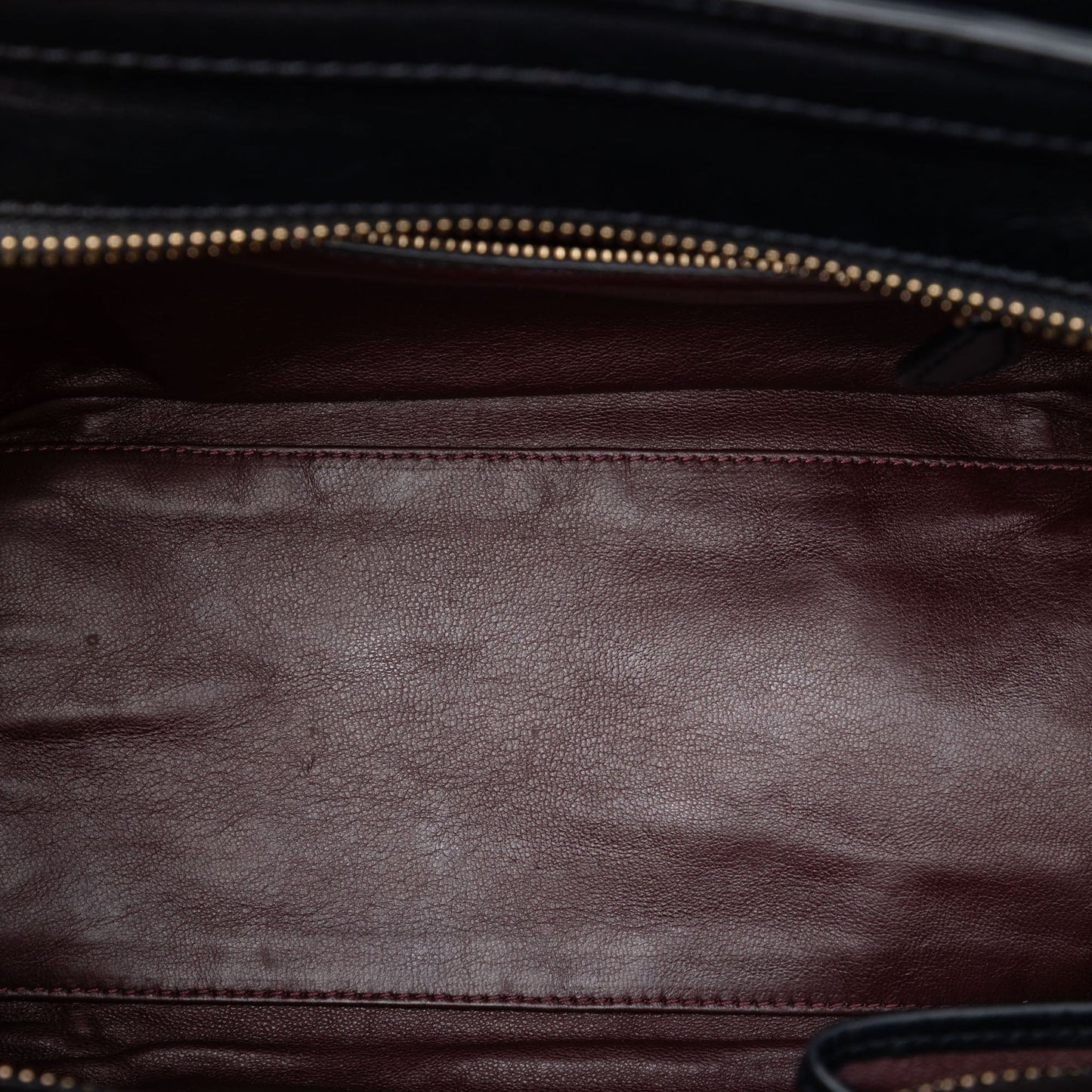 Celine Micro Tricolor Leather Luggage Tote