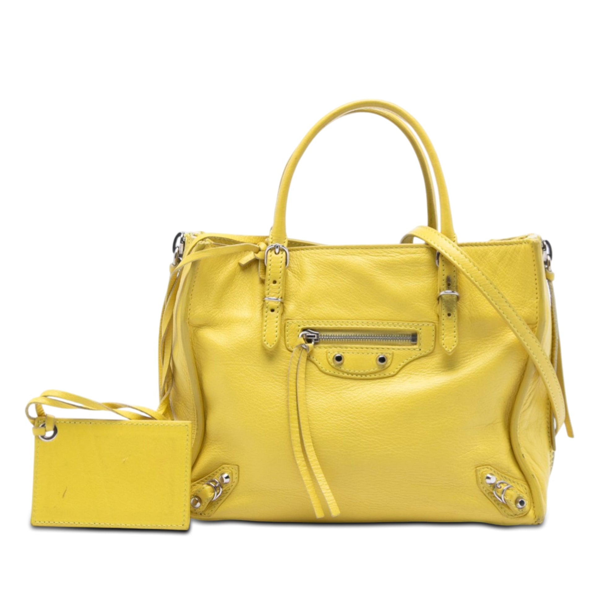 Mini Leather Papier A4 Zip Around Satchel