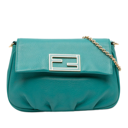 Fendi Leather Fendista Pochette Crossbody