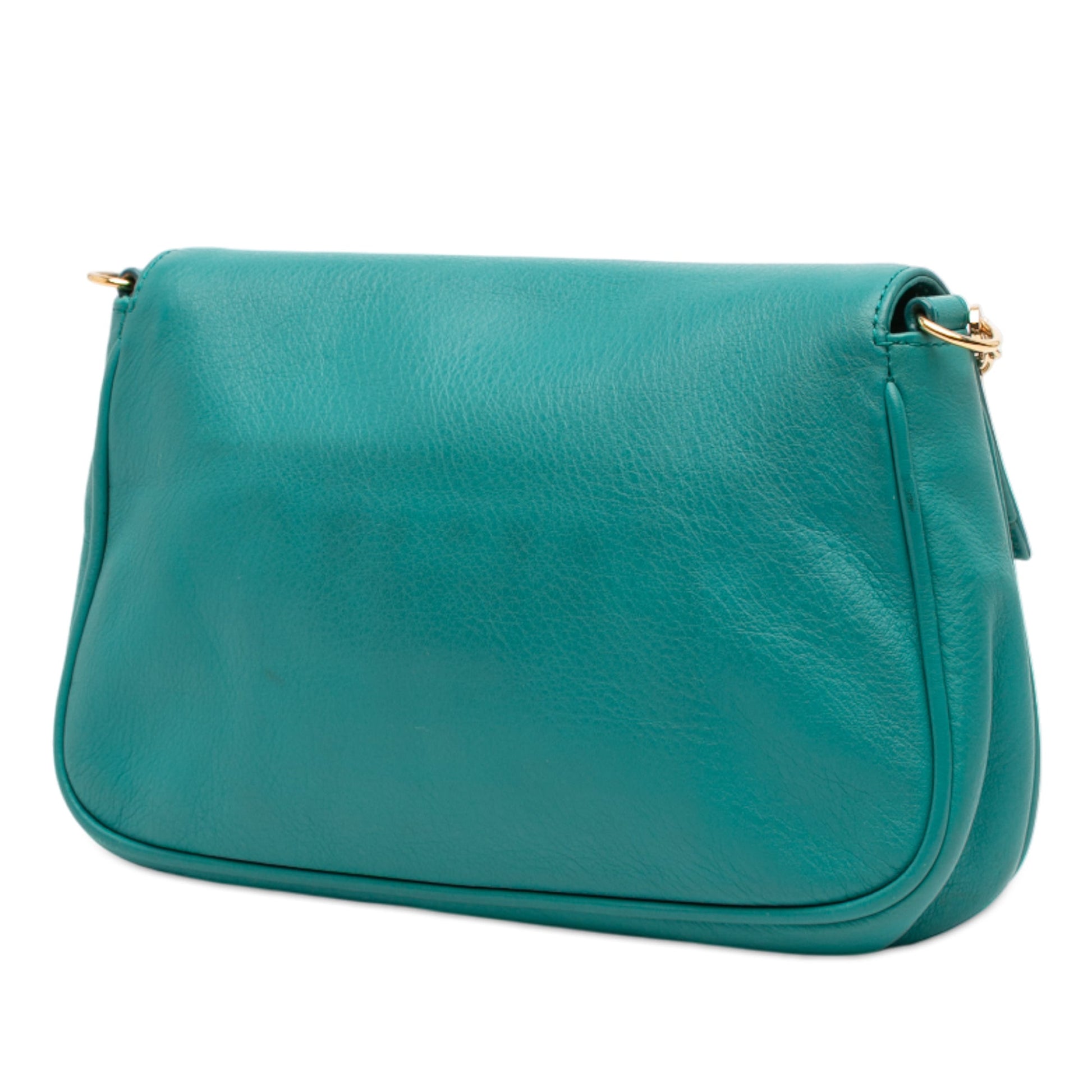 Fendi Leather Fendista Pochette Crossbody