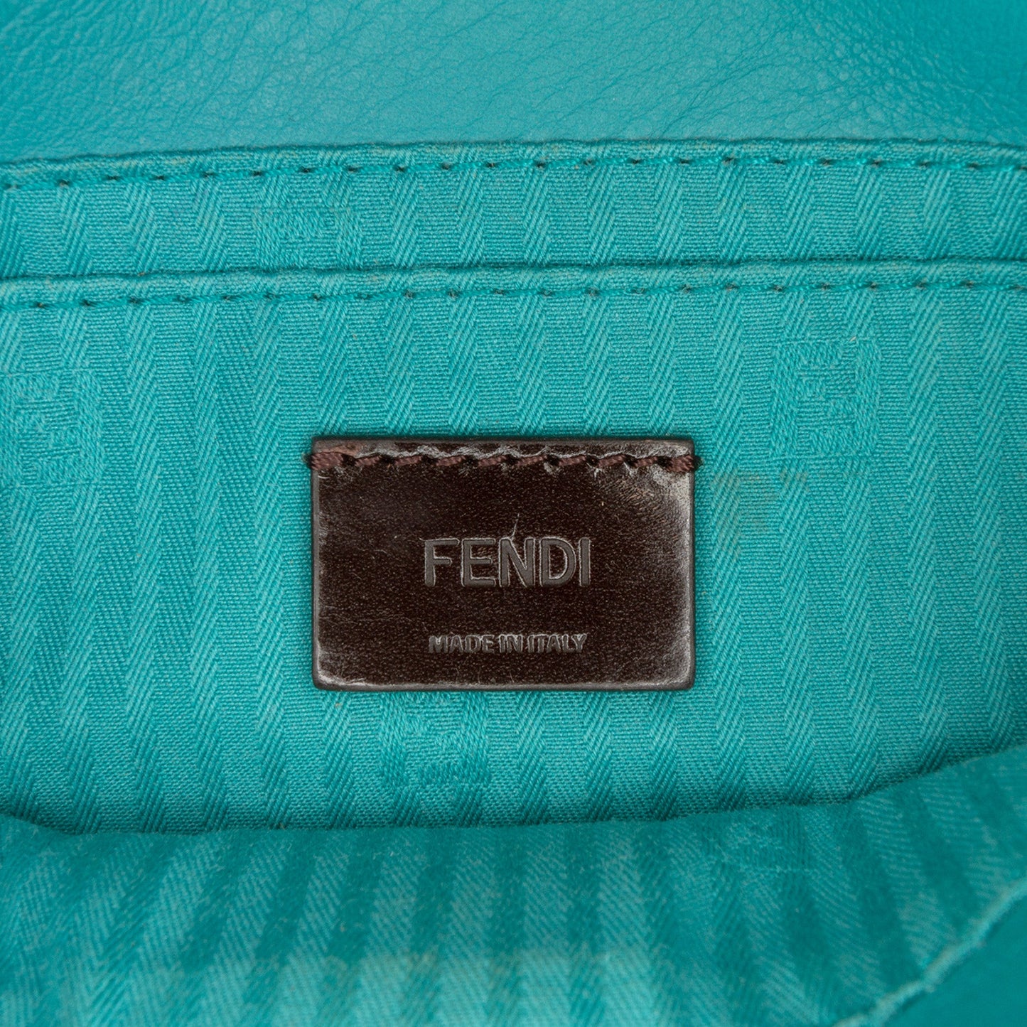 Fendi Leather Fendista Pochette Crossbody