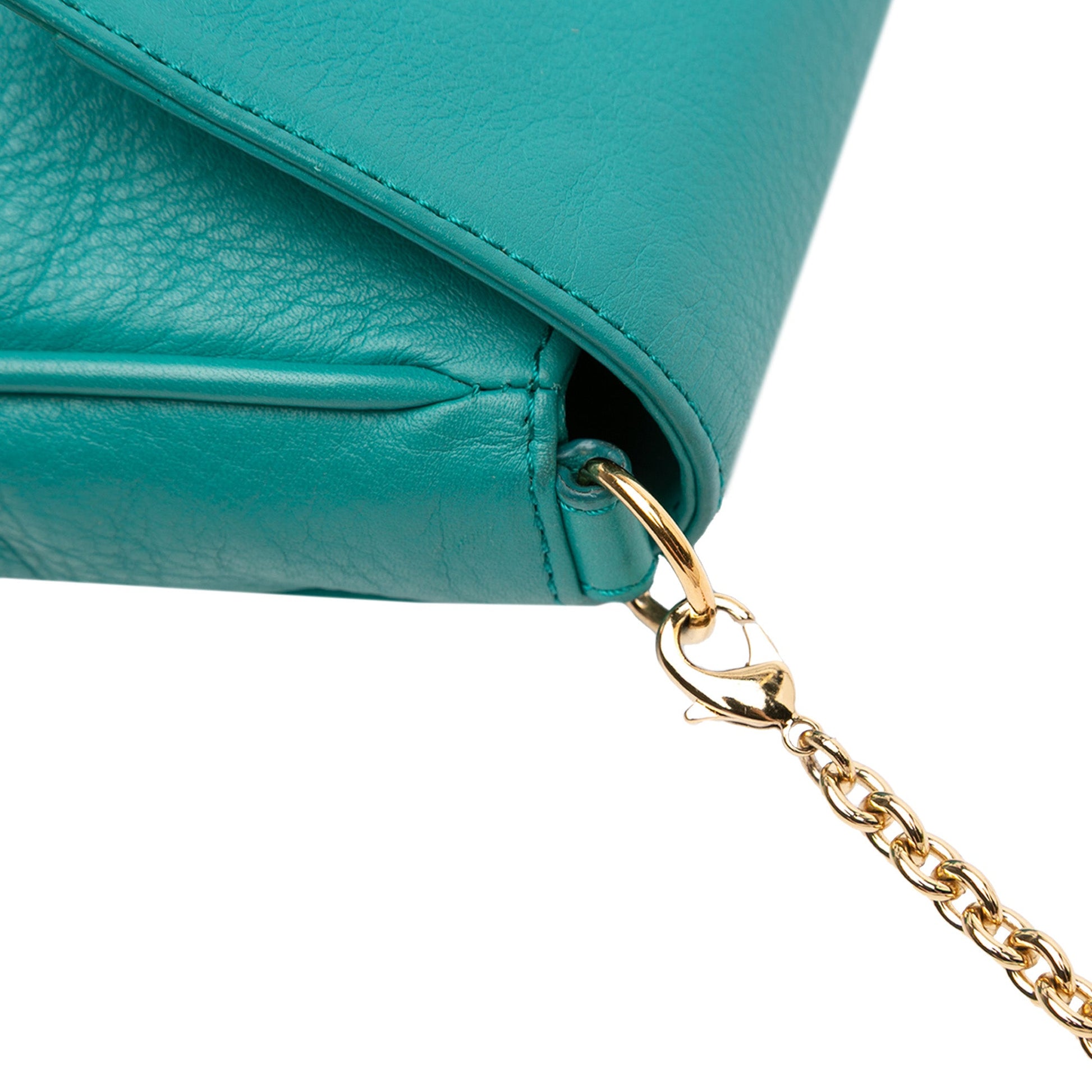 Fendi Leather Fendista Pochette Crossbody