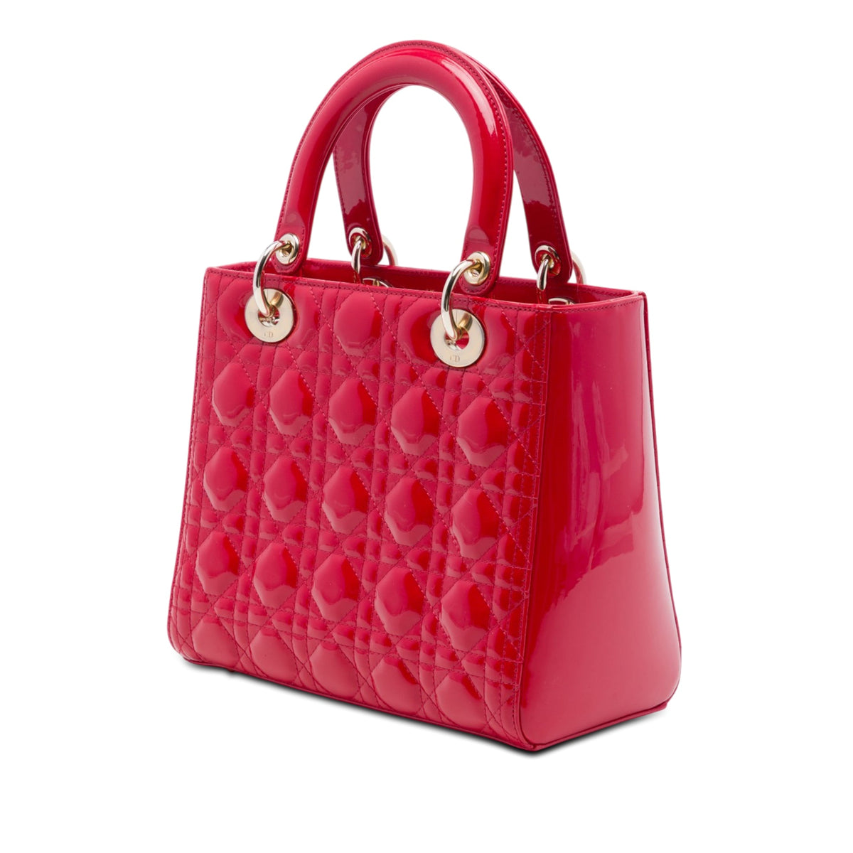 Dior Medium Patent Cannage Lady Dior