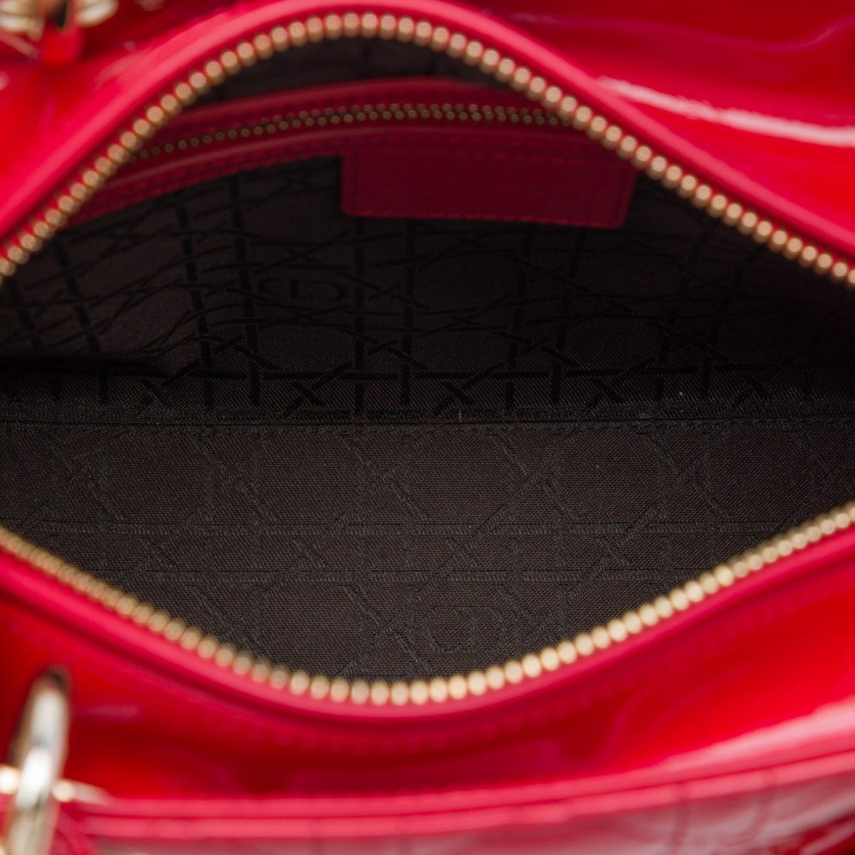 Dior Medium Patent Cannage Lady Dior