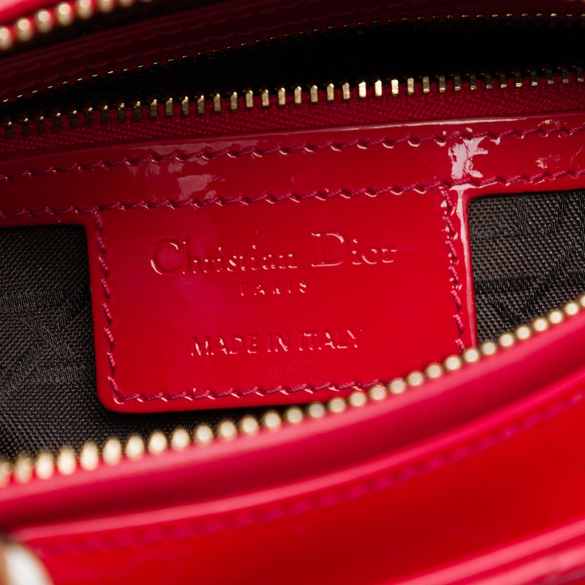 Dior Medium Patent Cannage Lady Dior