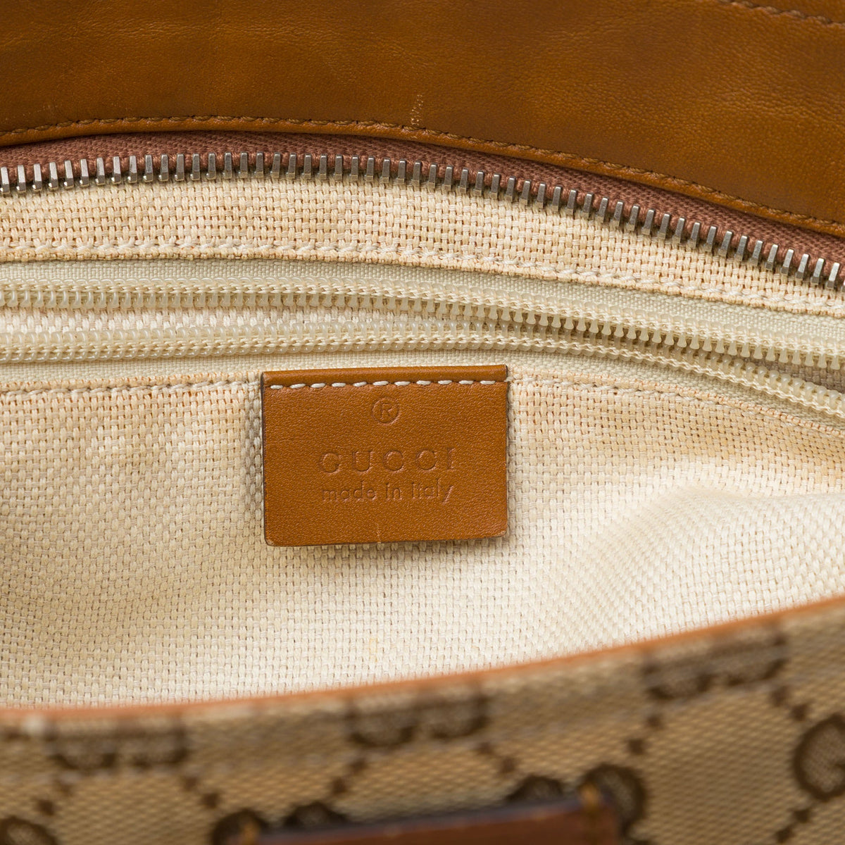 Gucci GG Canvas Web Crossbody — Beige