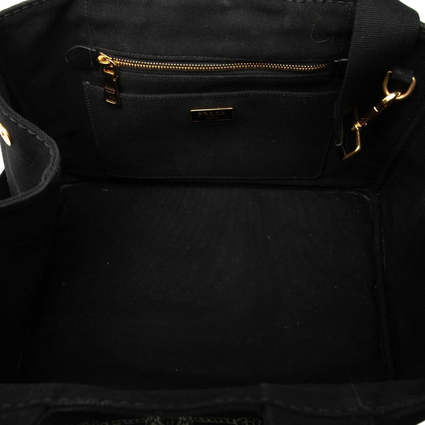 Prada Canvas Canapa Logo Satchel