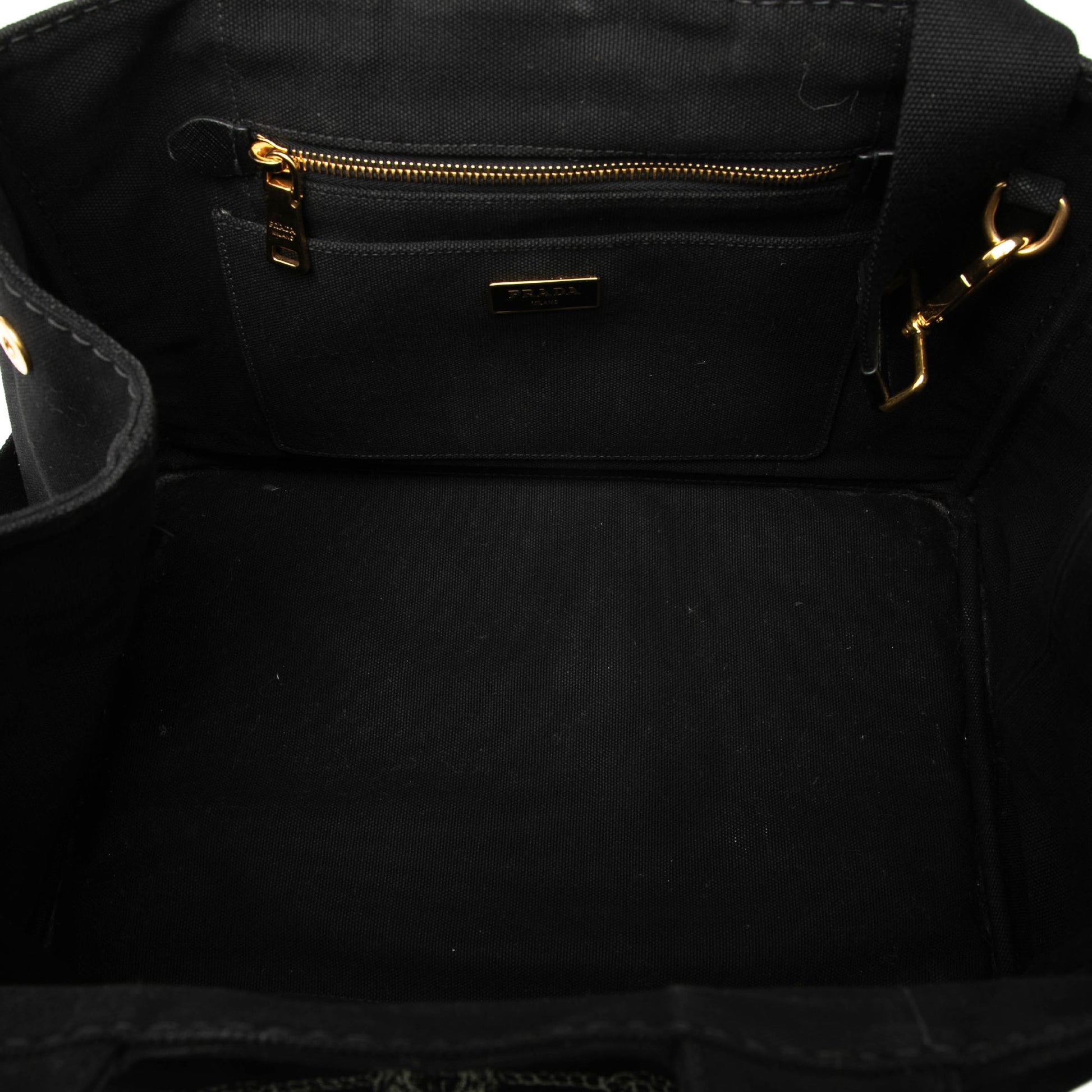 Prada Canvas Canapa Logo Satchel