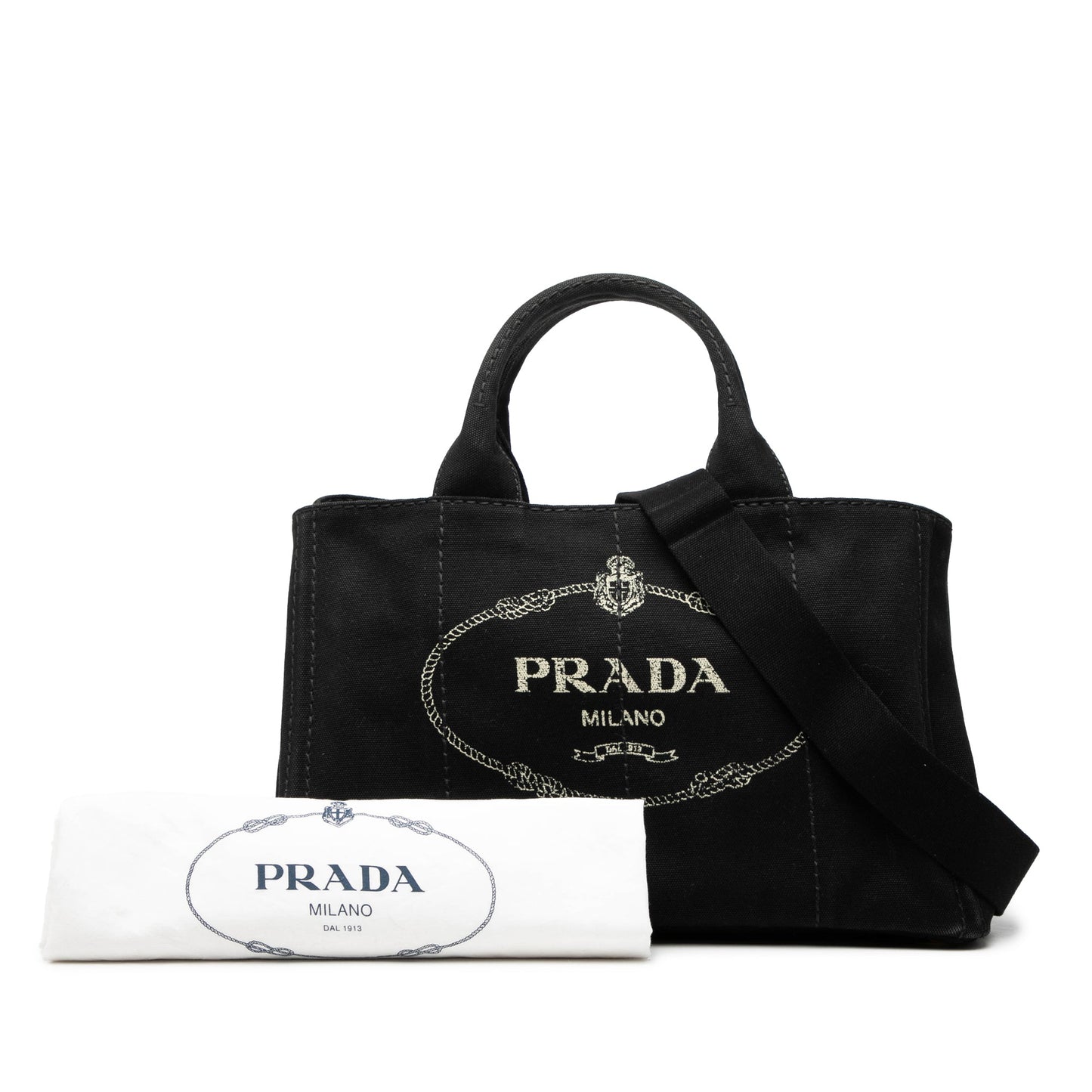 Prada Canvas Canapa Logo Satchel