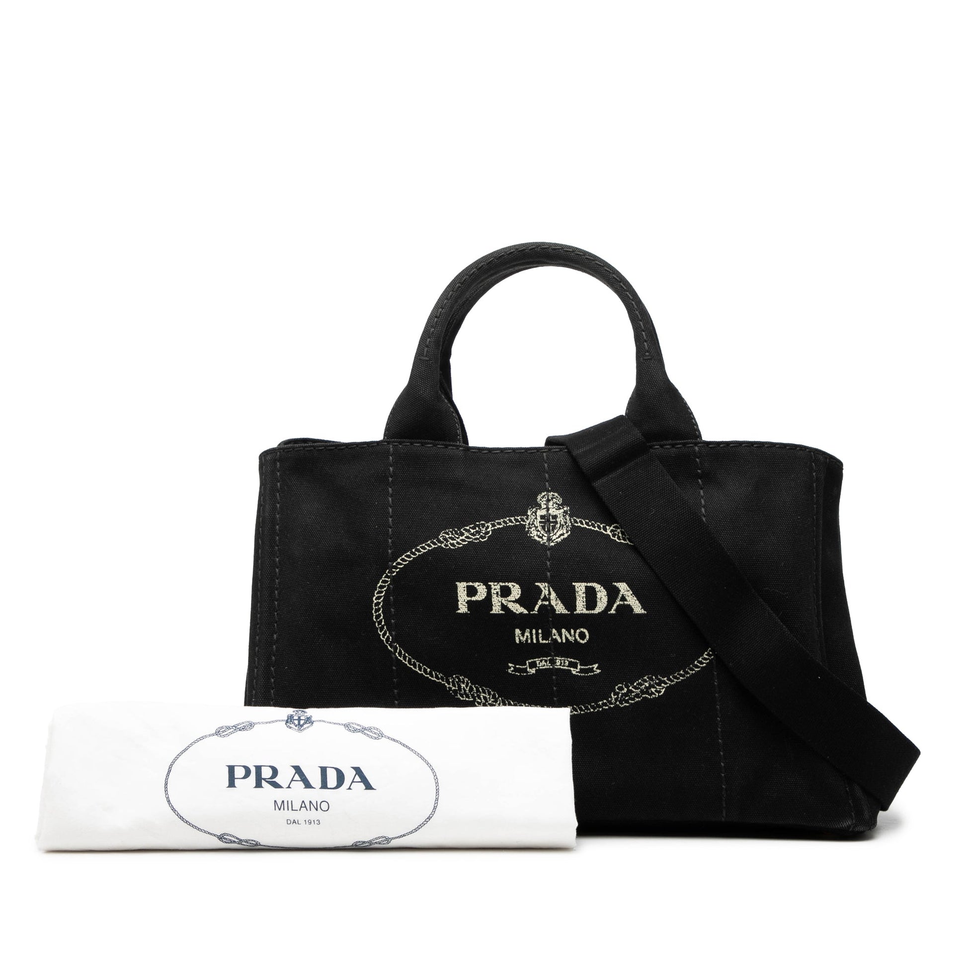 Prada Canvas Canapa Logo Satchel
