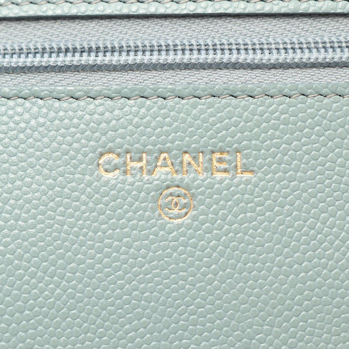 Chanel CC Quilted Caviar Wallet on Chain