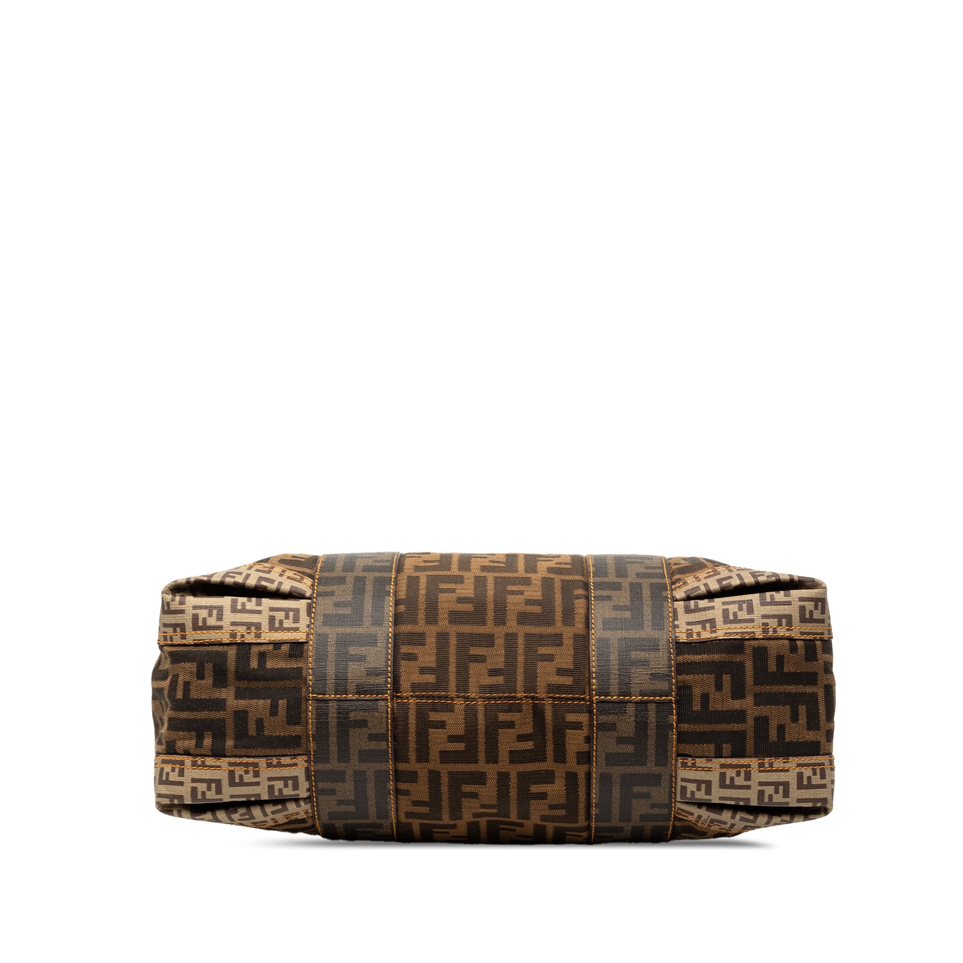 Fendi Large Zucca Canvas Mixed Media Tote