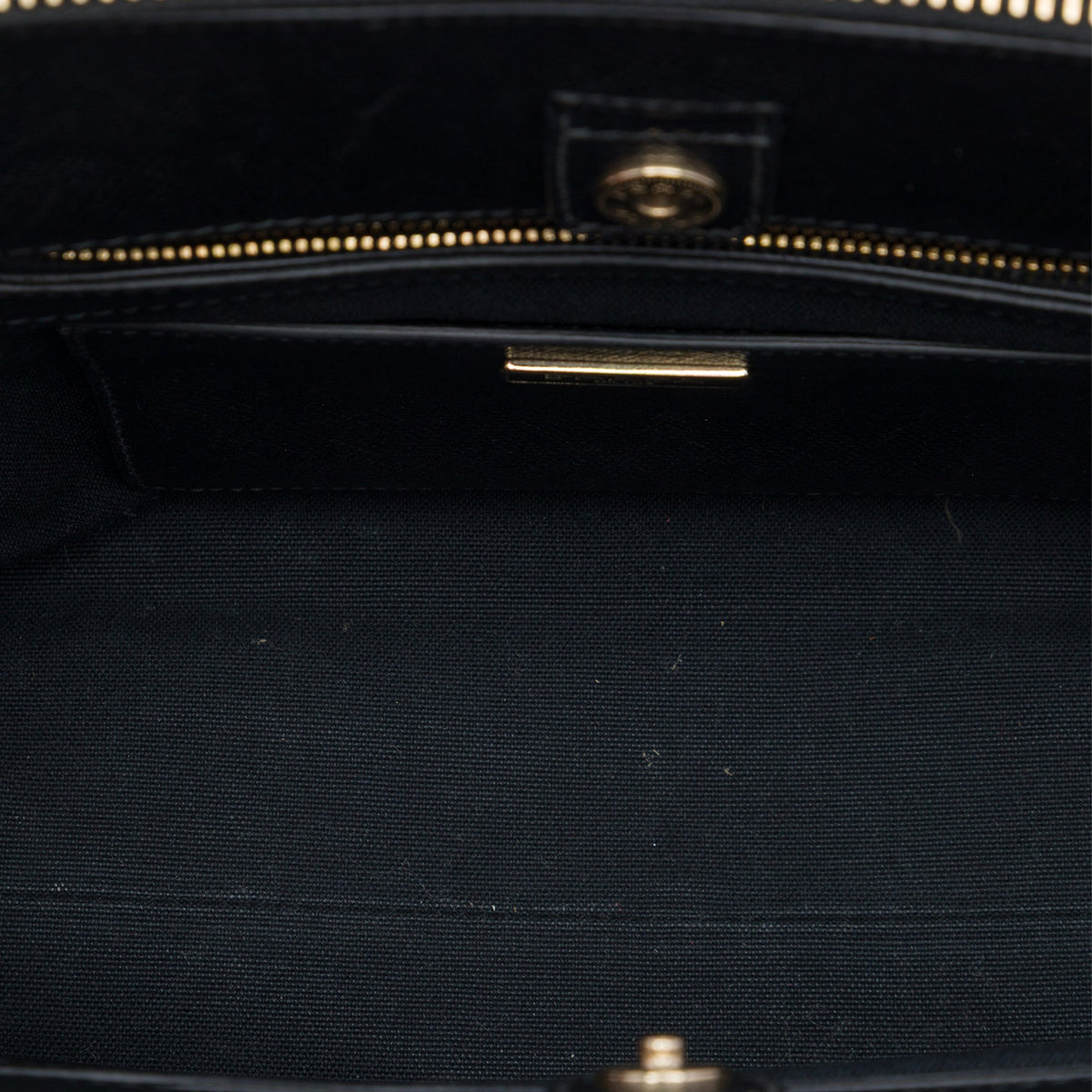 Prada Saffiano Trimmed Nappa Convertible Tote
