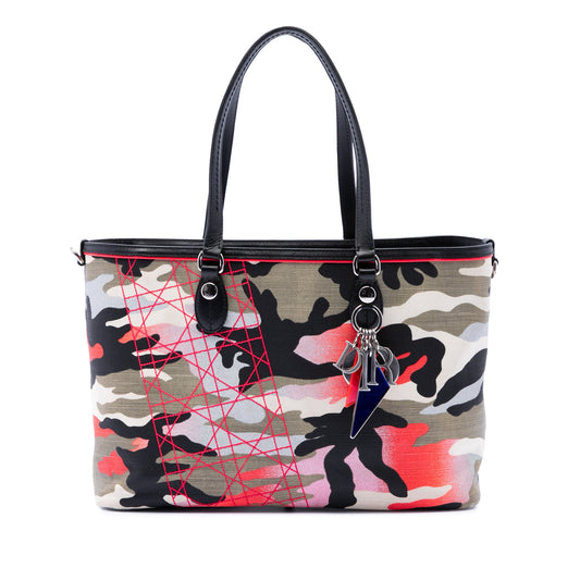 Dior Anselm Reyle Medium Canvas Camouflage Tote