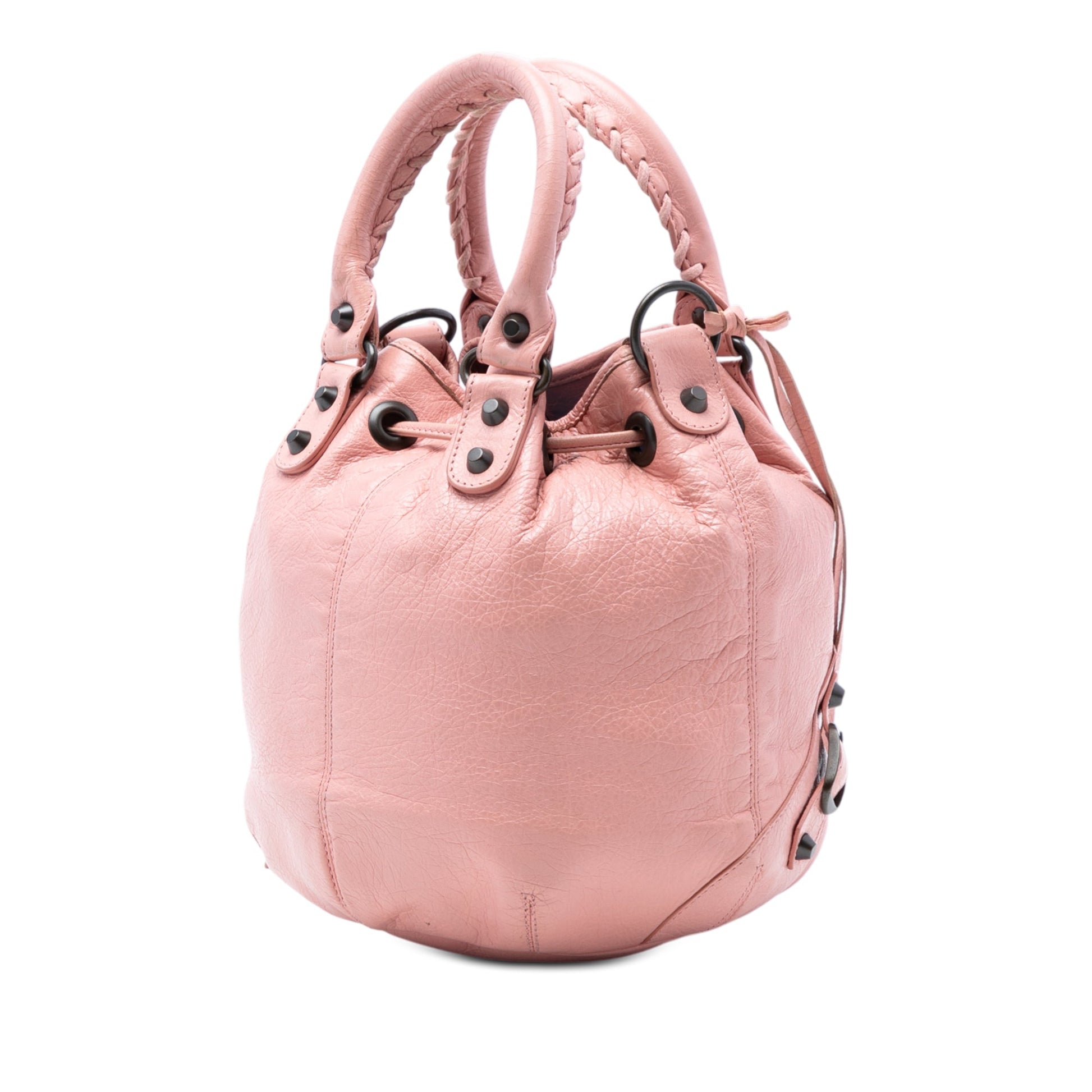 Balenciaga Mini Lambskin Motocross Giant 12 Pompon Bag