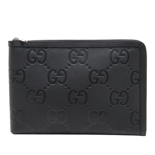 Gucci Jumbo GG Calfskin Clutch