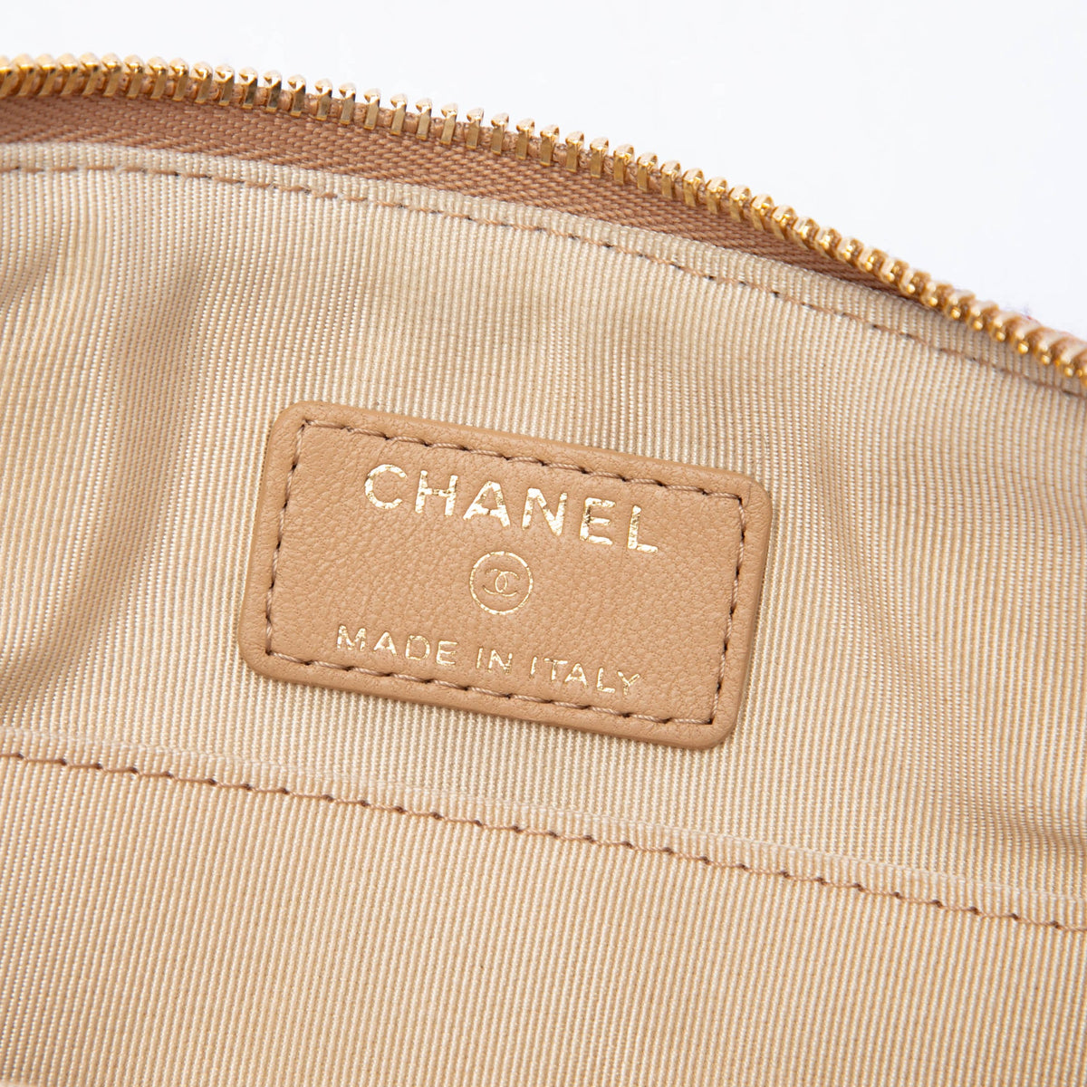 Chanel Quilted Lambskin and Tweed Double Case with Chain