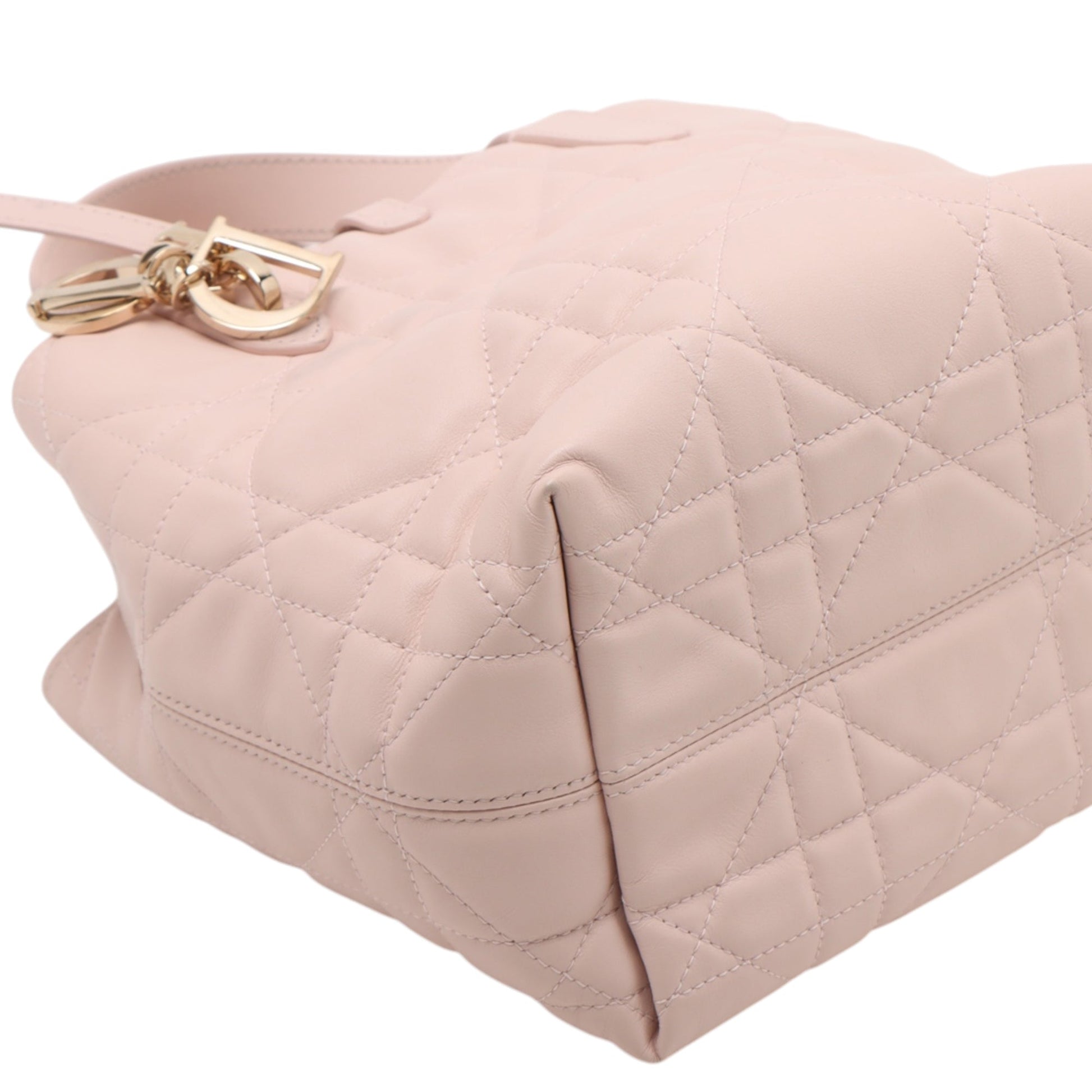Dior Small Calfskin Macrocannage Toujours Vertical Tote