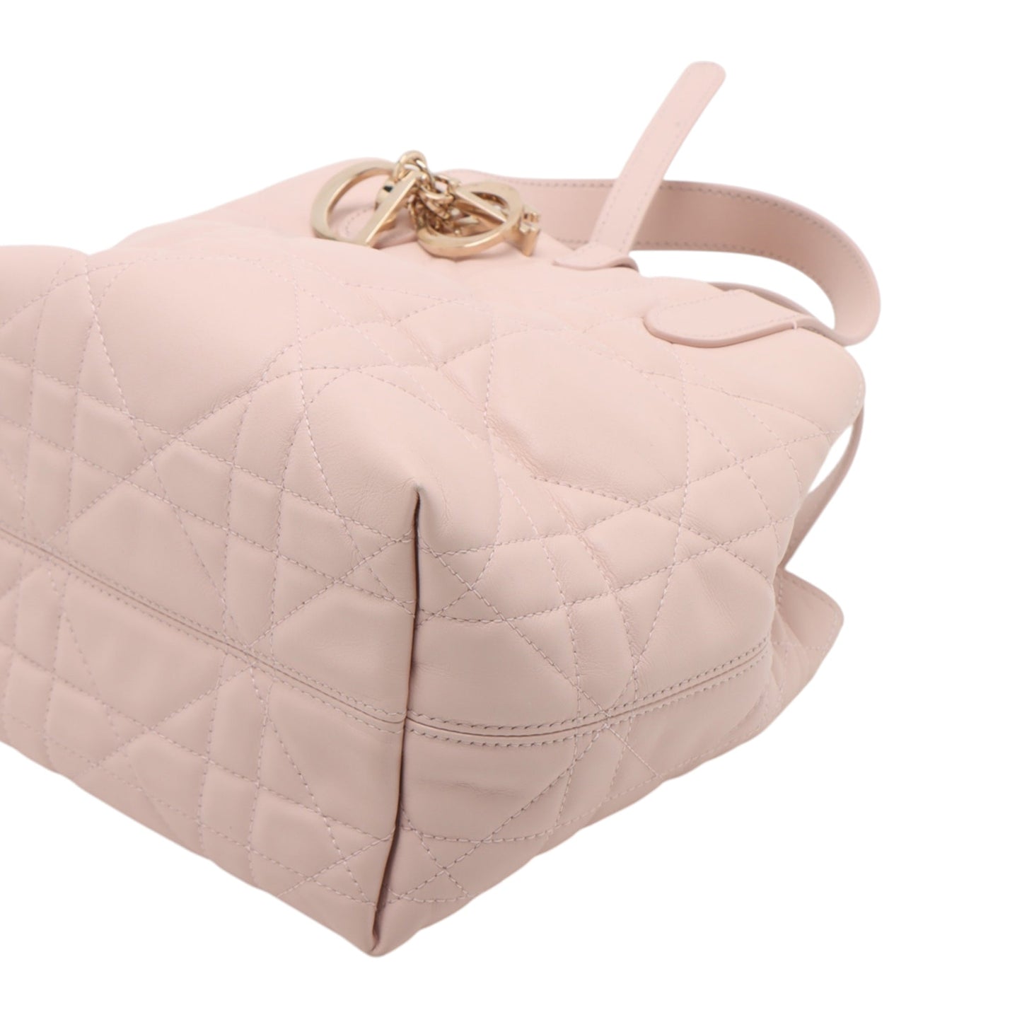 Dior Small Calfskin Macrocannage Toujours Vertical Tote