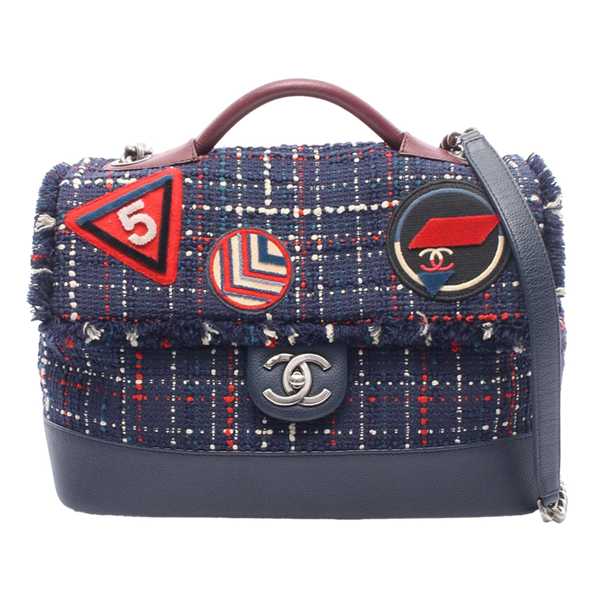 Chanel Tweed Airline Single Flap
