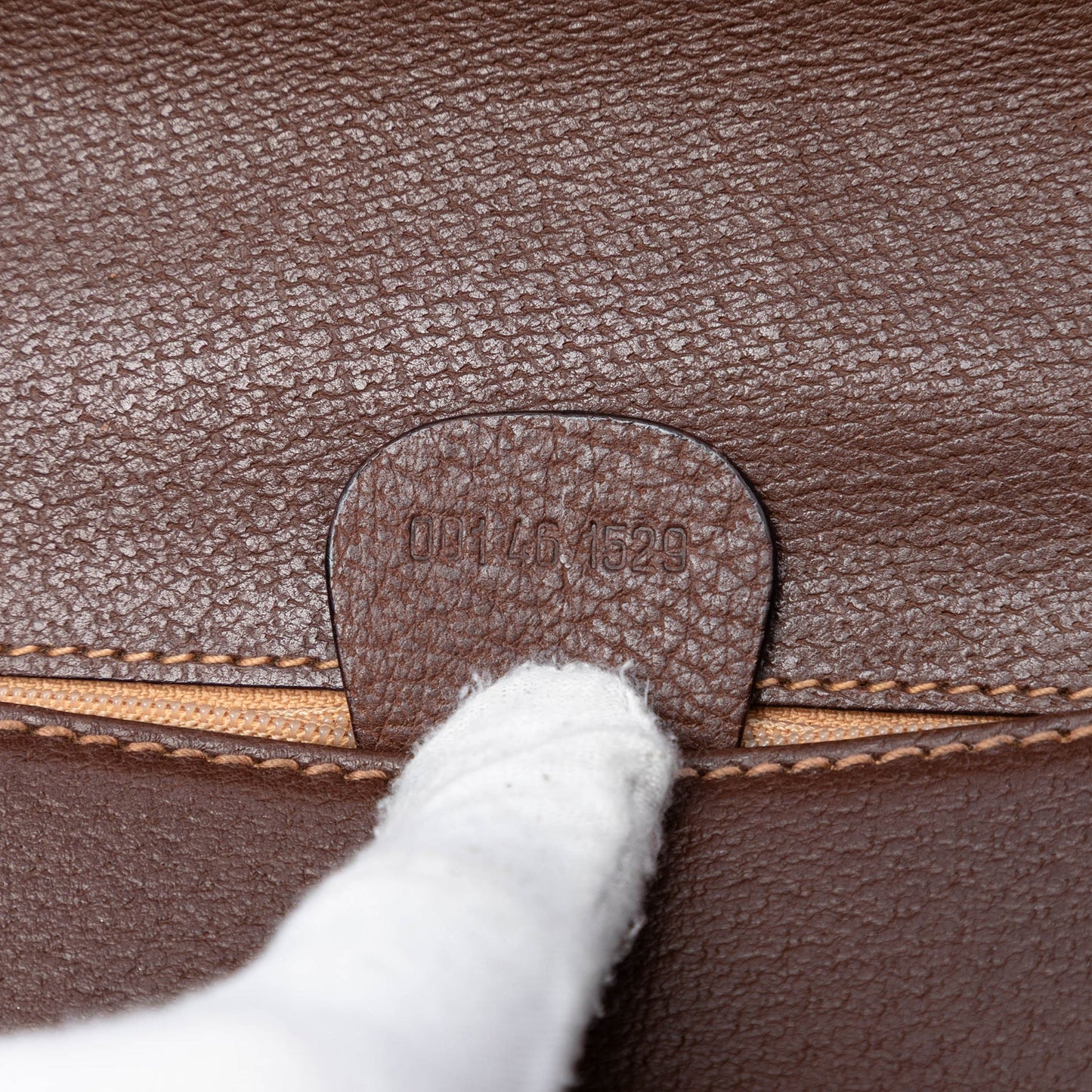 Leather Bamboo Turn Lock Crossbody