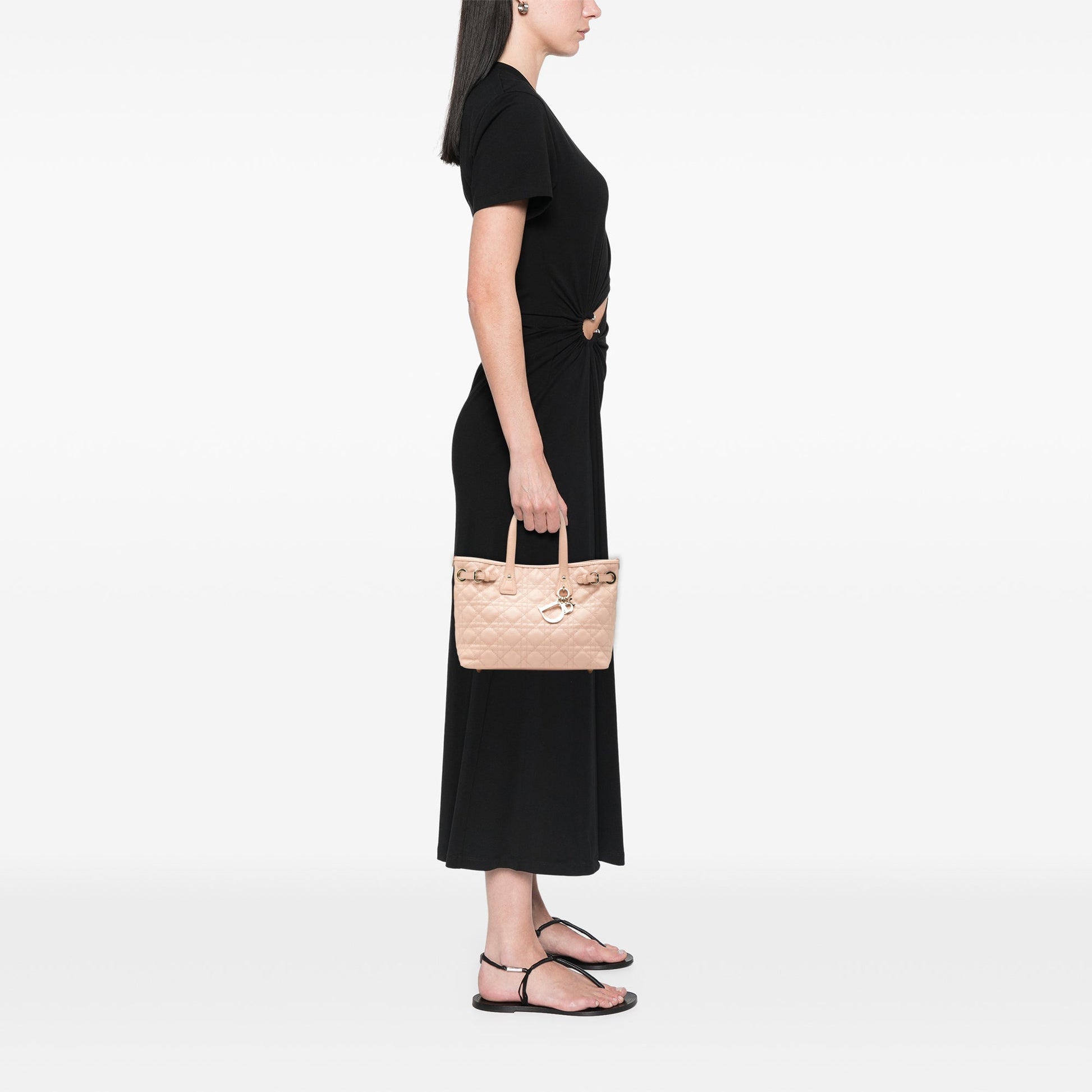 Medium Coated Canvas Cannage Panarea Tote