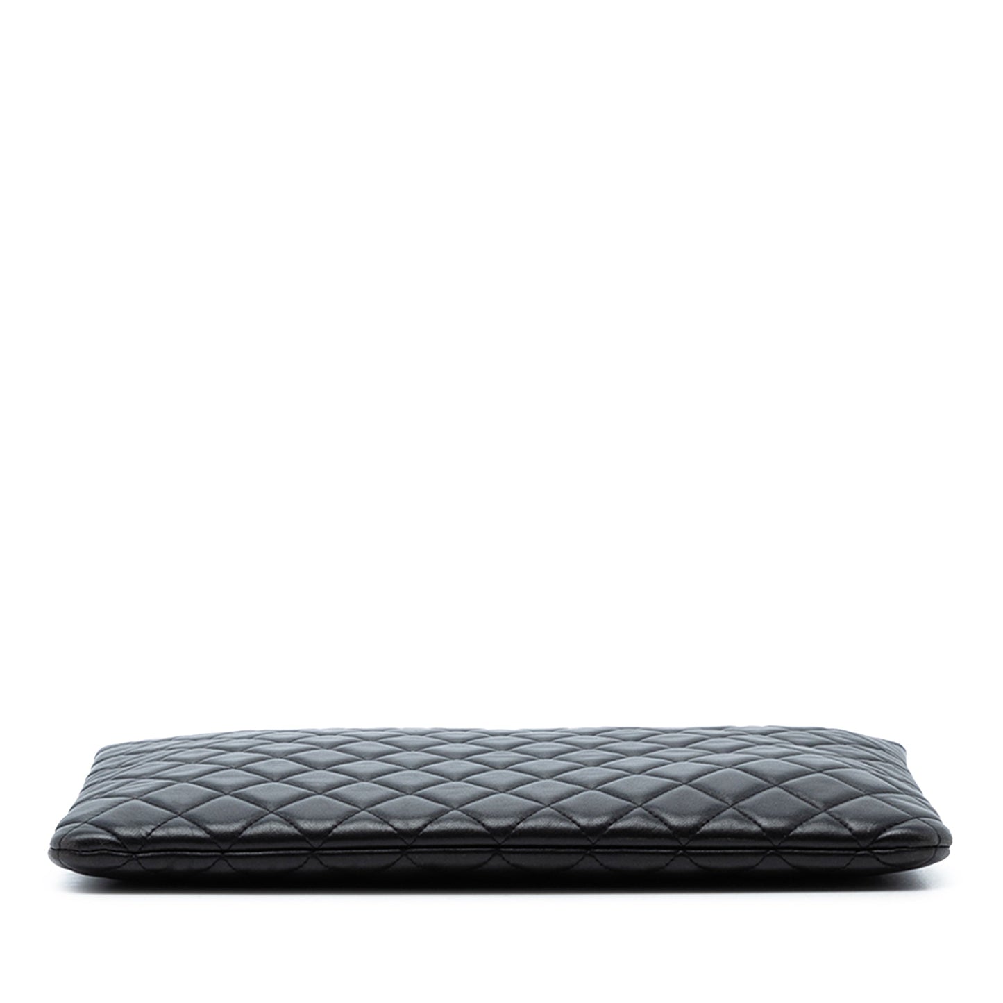 Large Quilted Lambskin O Case Clutch