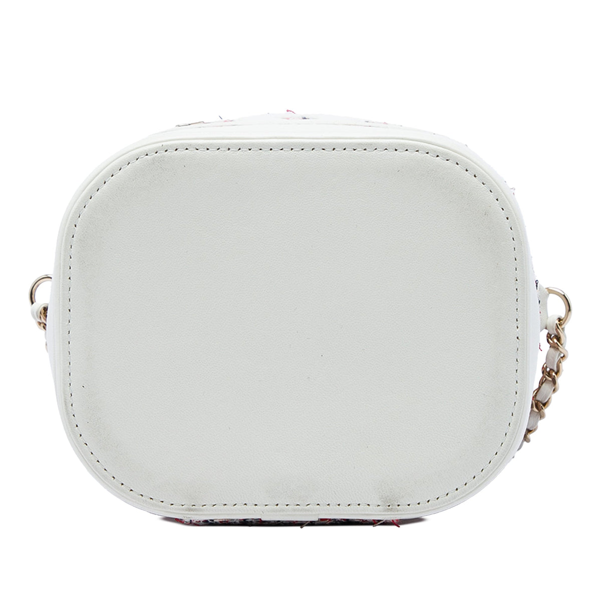 Chanel Tweed and Lambskin CC Vanity Case